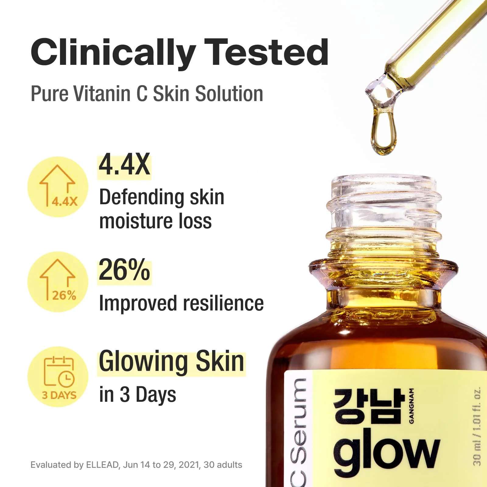 125 Hours Antioxidant Serum with Pure Vitamin C & Ferulic Acid | Korean Glass Skin Products | Vitamin C Face Serum | Korean Skin Care - 1.01fl oz (30ml) - Image 7