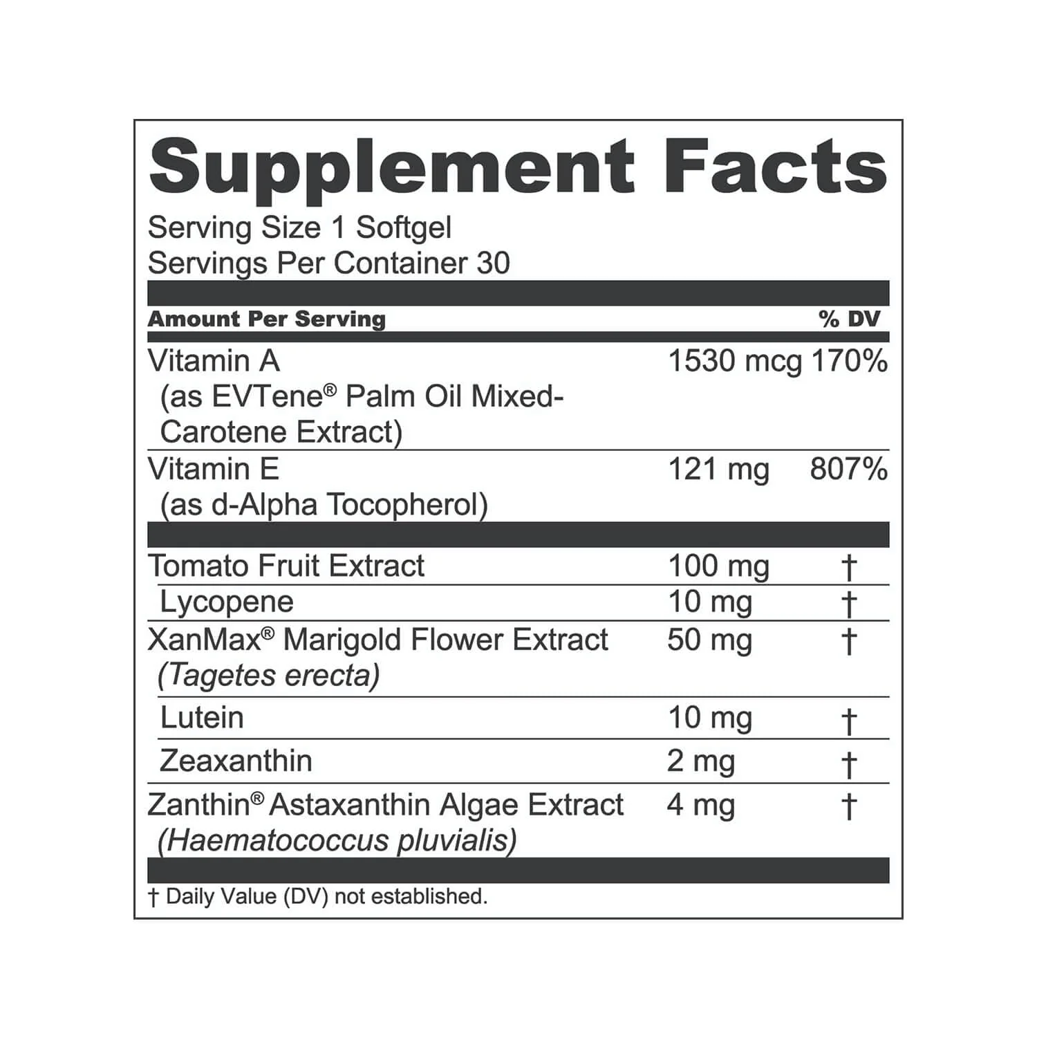 1MD Nutrition VisionMD Eye Vitamin CARMIS - Eye Supplement for Adults - with OptiLut Lutein & Zeaxanthin - Supports Vision Health Care, Everyday Eye Strain, & Occasional Dry Eye - 30 Softgels - Image 3