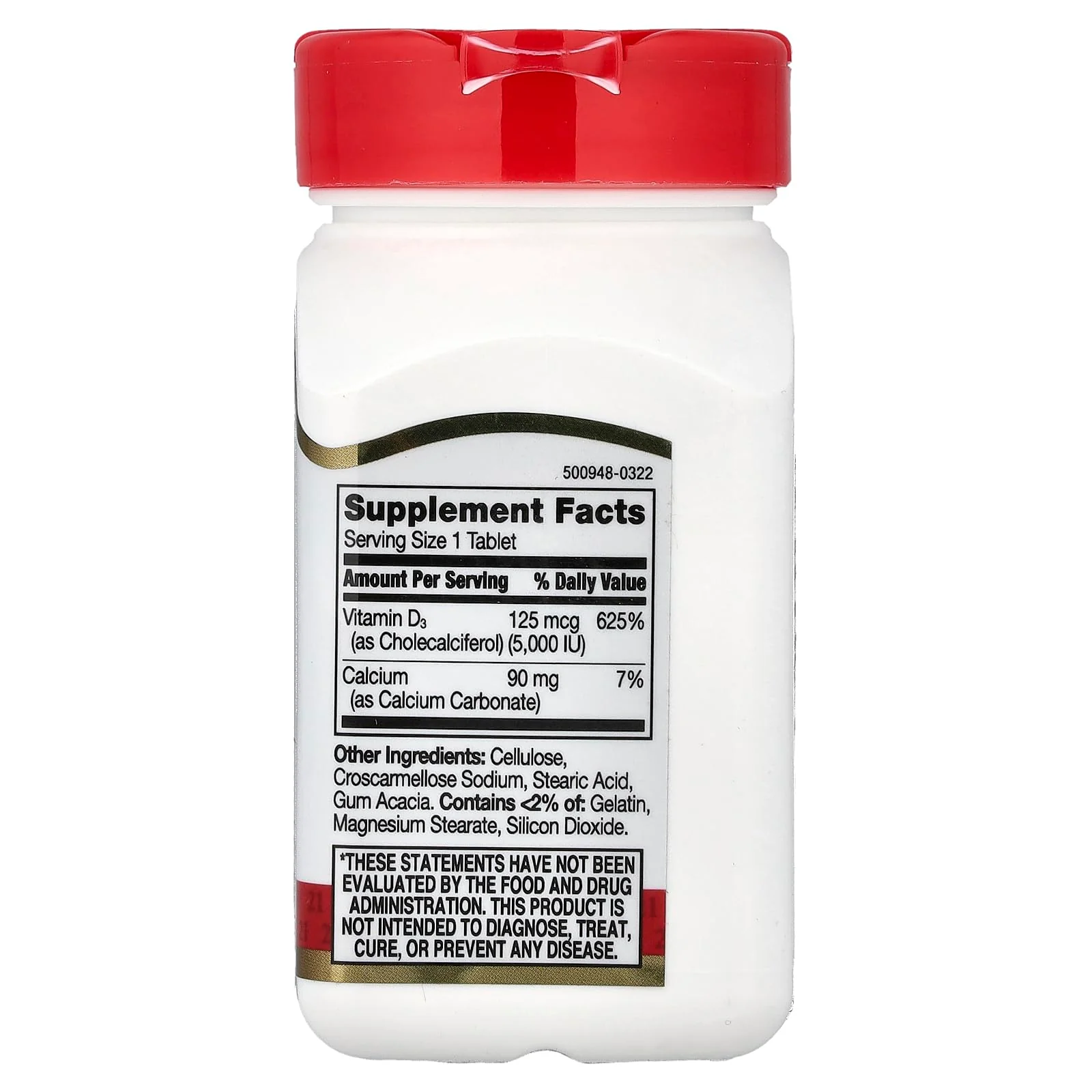 21st Century D 5000 IU Tablets, 110 Count - Image 3