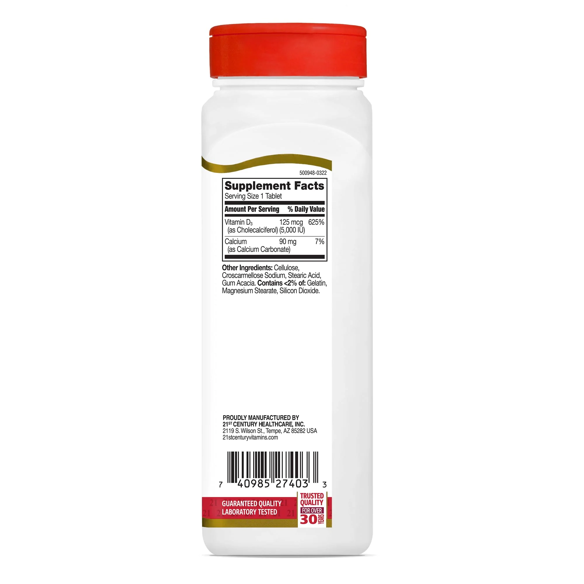 21st Century D3 5000 IU Tablets, 360 Count (Pack of 1) - Image 6