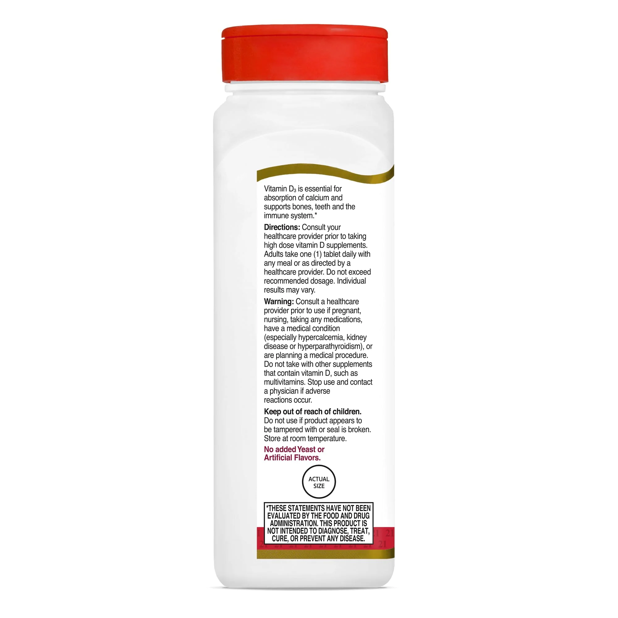 21st Century D3 5000 IU Tablets, 360 Count (Pack of 1) - Image 7