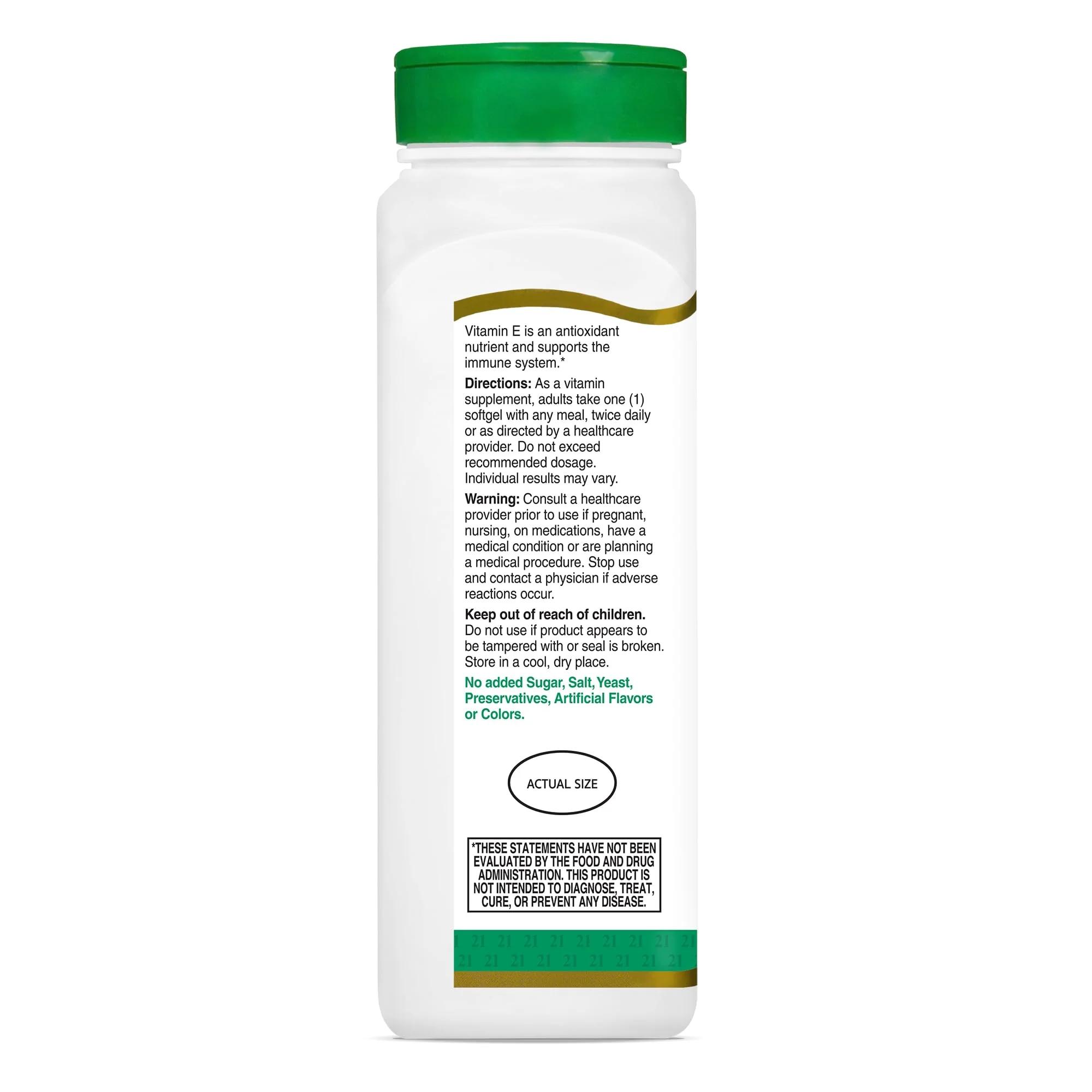 21st Century E 400 I.U. (Dl-Alpha) Softgels, 250-Count - Image 2