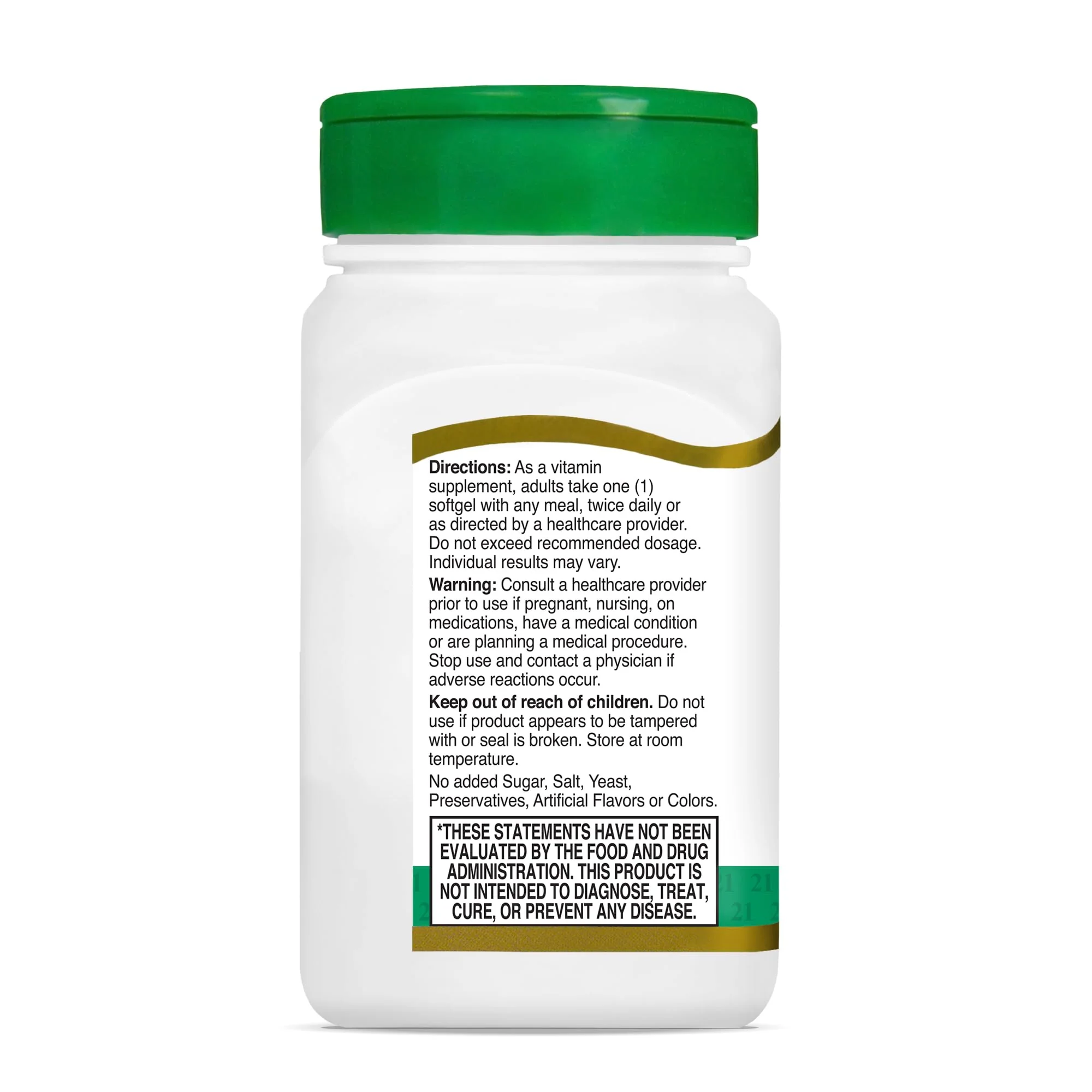 21st Century E 400 I.U. Natural (D-Alpha) Softgels, 110-Count - Image 2
