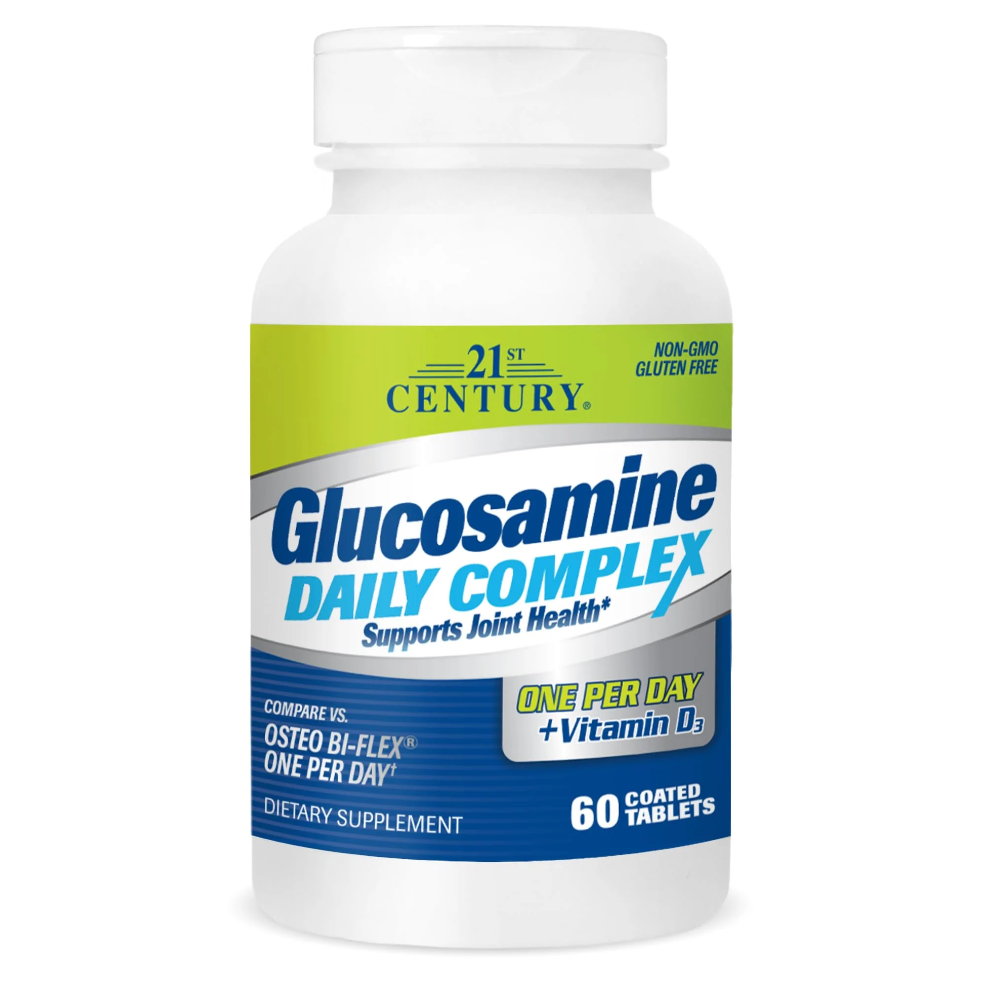 21st Century Glucosamine Daily Complex Plus D Tablets, 60 Count (27708)
