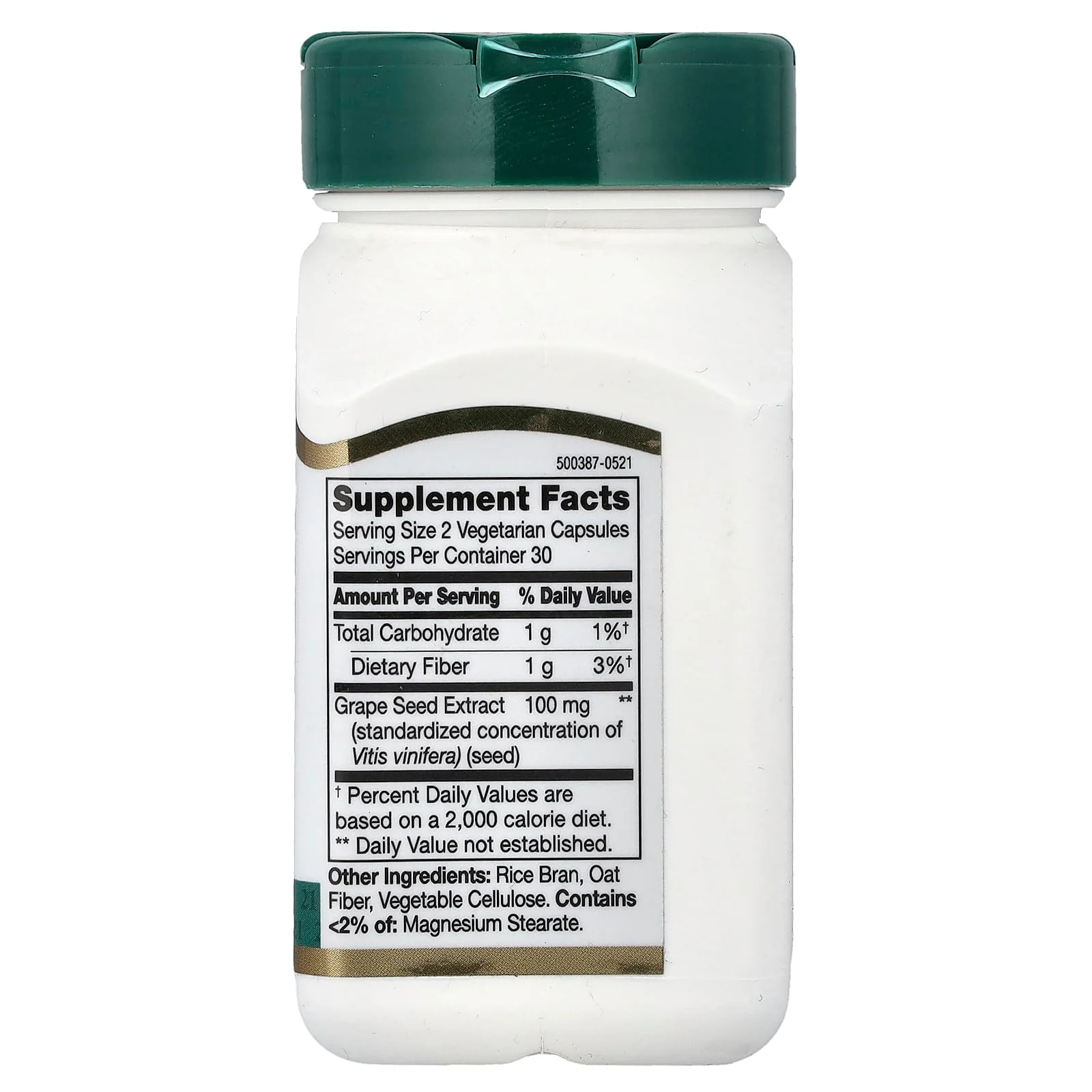 21st Century Grape Seed Extract Veg Capsules, 60 Count (21378) - Image 4