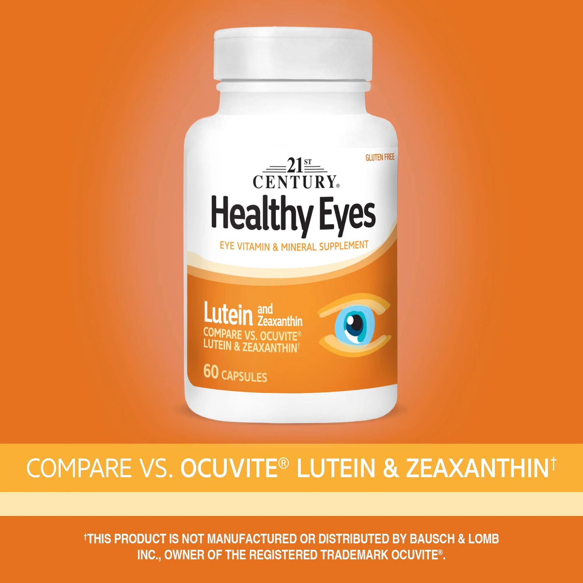 21st Century Healthy Eyes Lutein and Zeaxanthin Capsules, 60 Count (27454) - Image 6