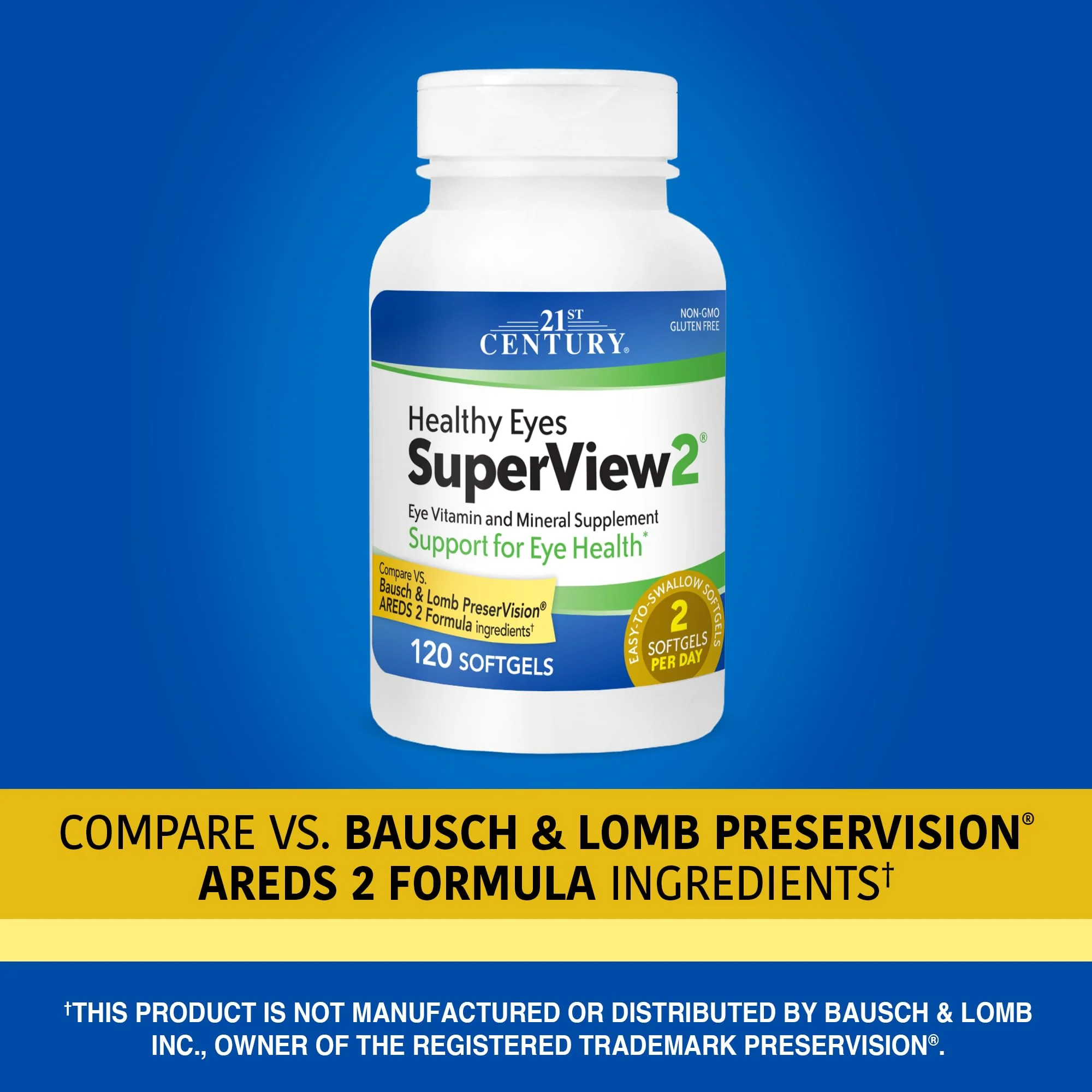 21st Century Healthy Eyes SuperView 2 Softgels, 120 Count - Image 7
