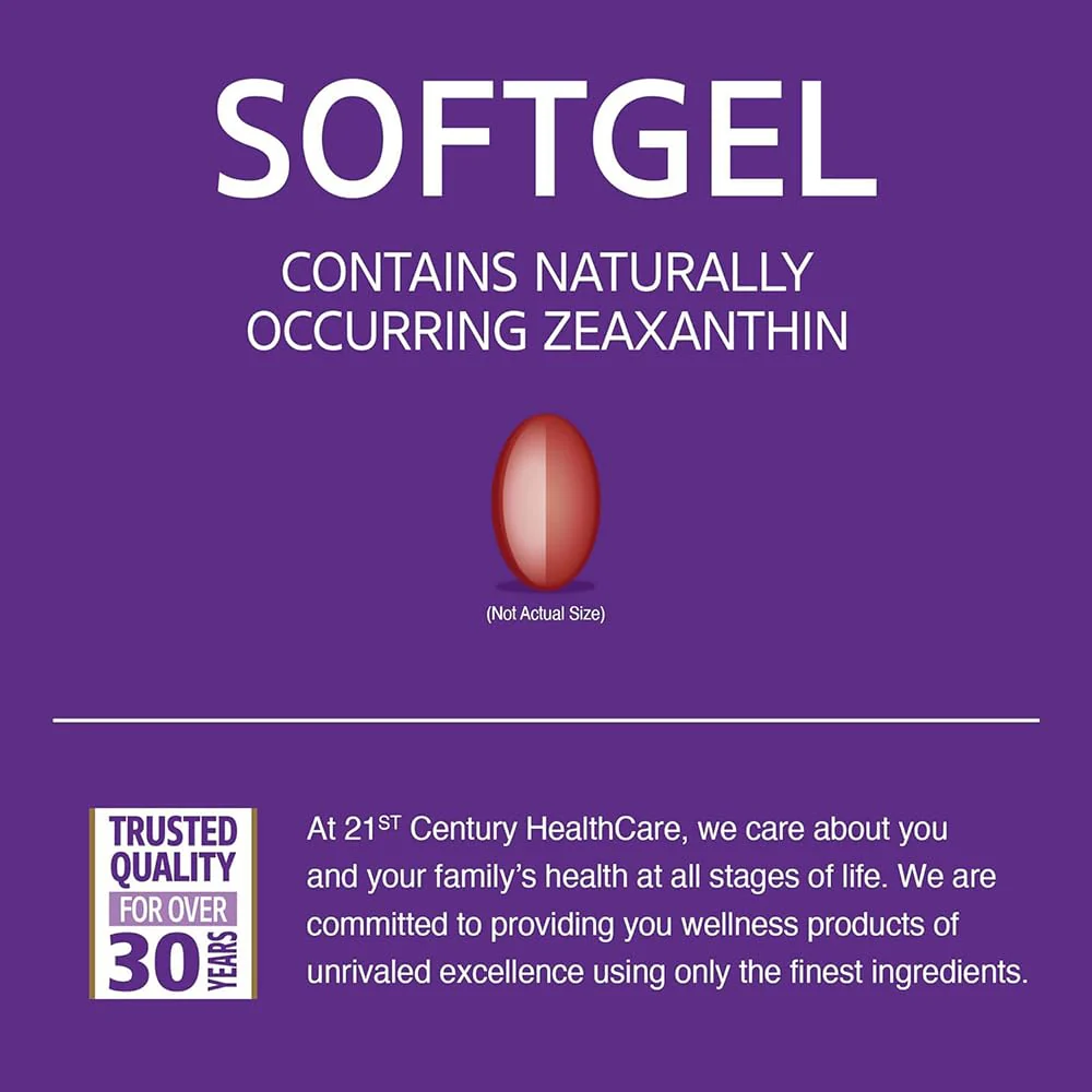21st Century Lutein, 20 mg, 60 Softgels - Image 4