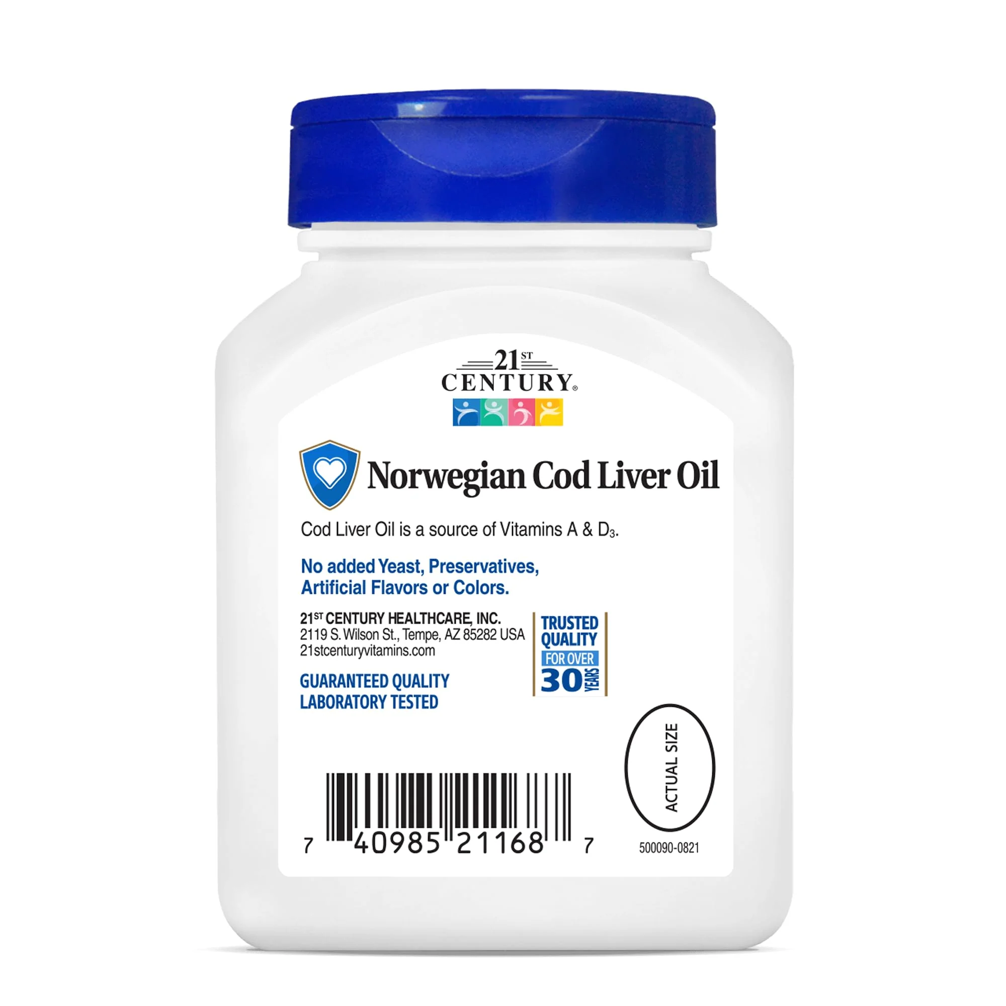 21ST Century Norwegian COD Liver Oil 110 SOFTGELS - Image 6