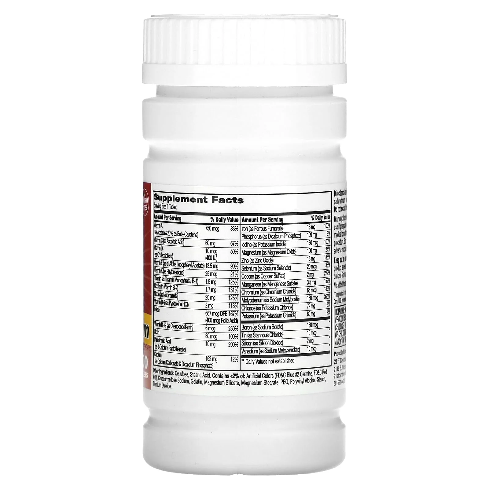 21st Century One Daily, Maximum, 100 Tablets - Image 4