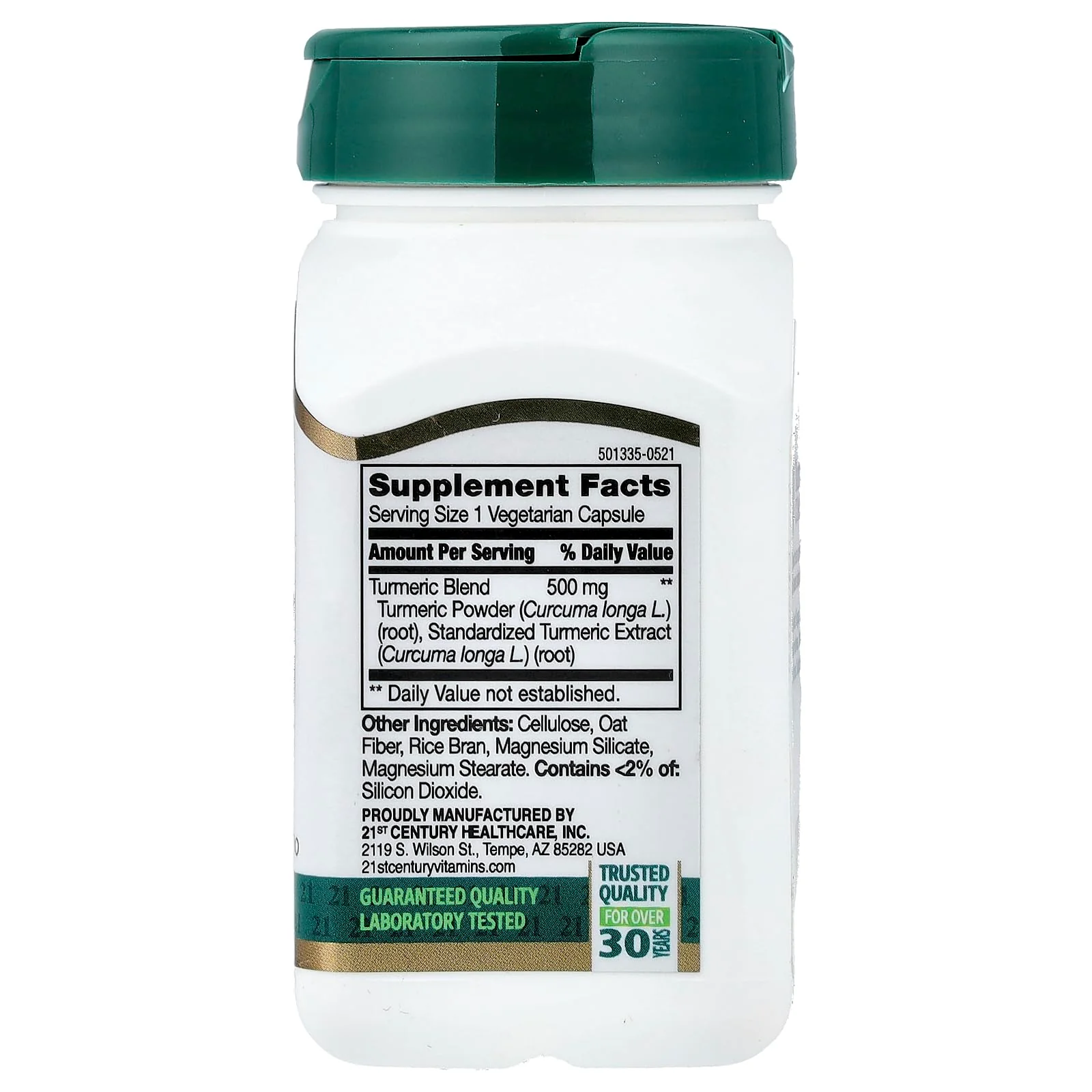 21st Century Turmeric Complex Vegetarian Capsules, 60 Count - Image 3