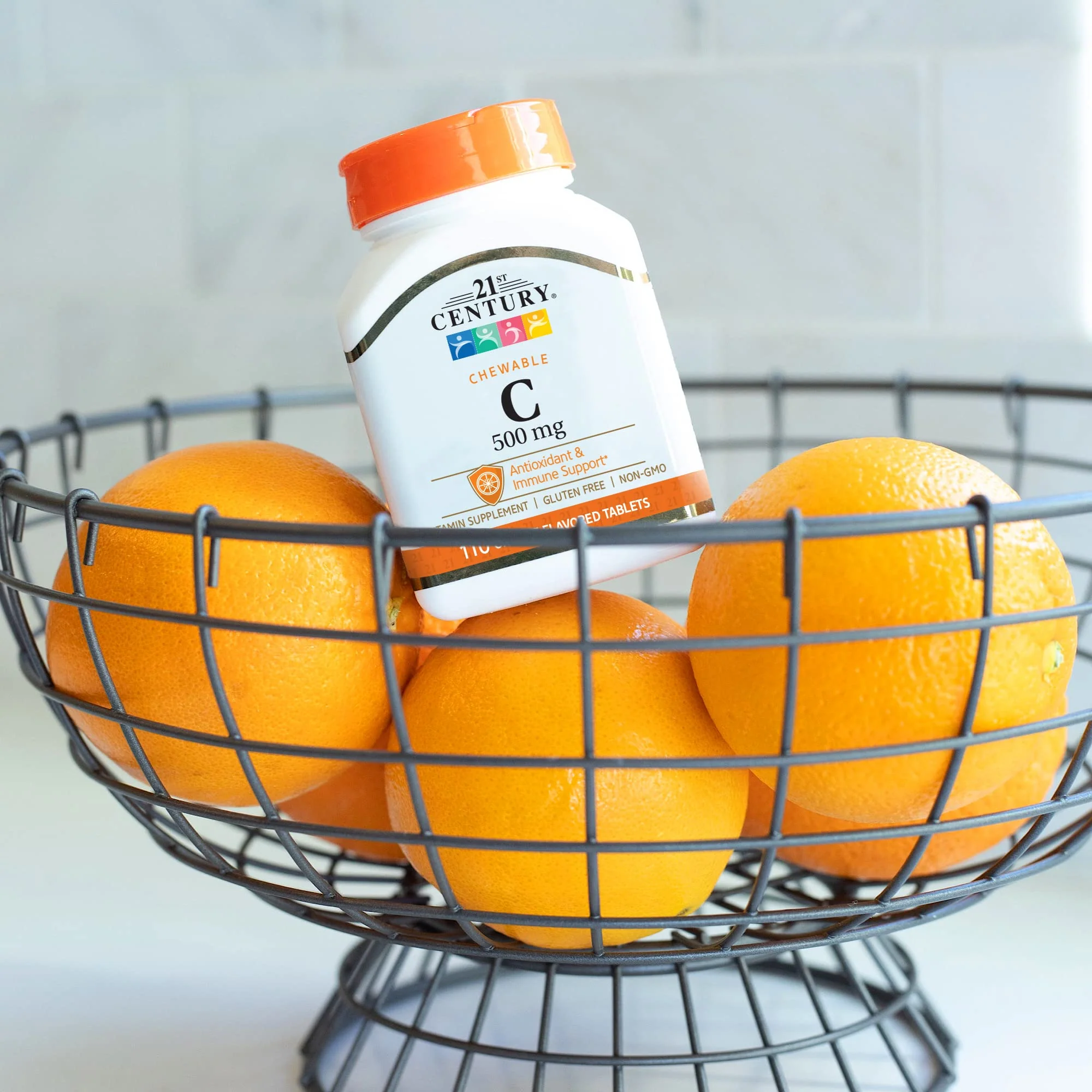 21st Century Vitamin C 500 mg Chewable Tablets, Orange, 110 Count - Image 7