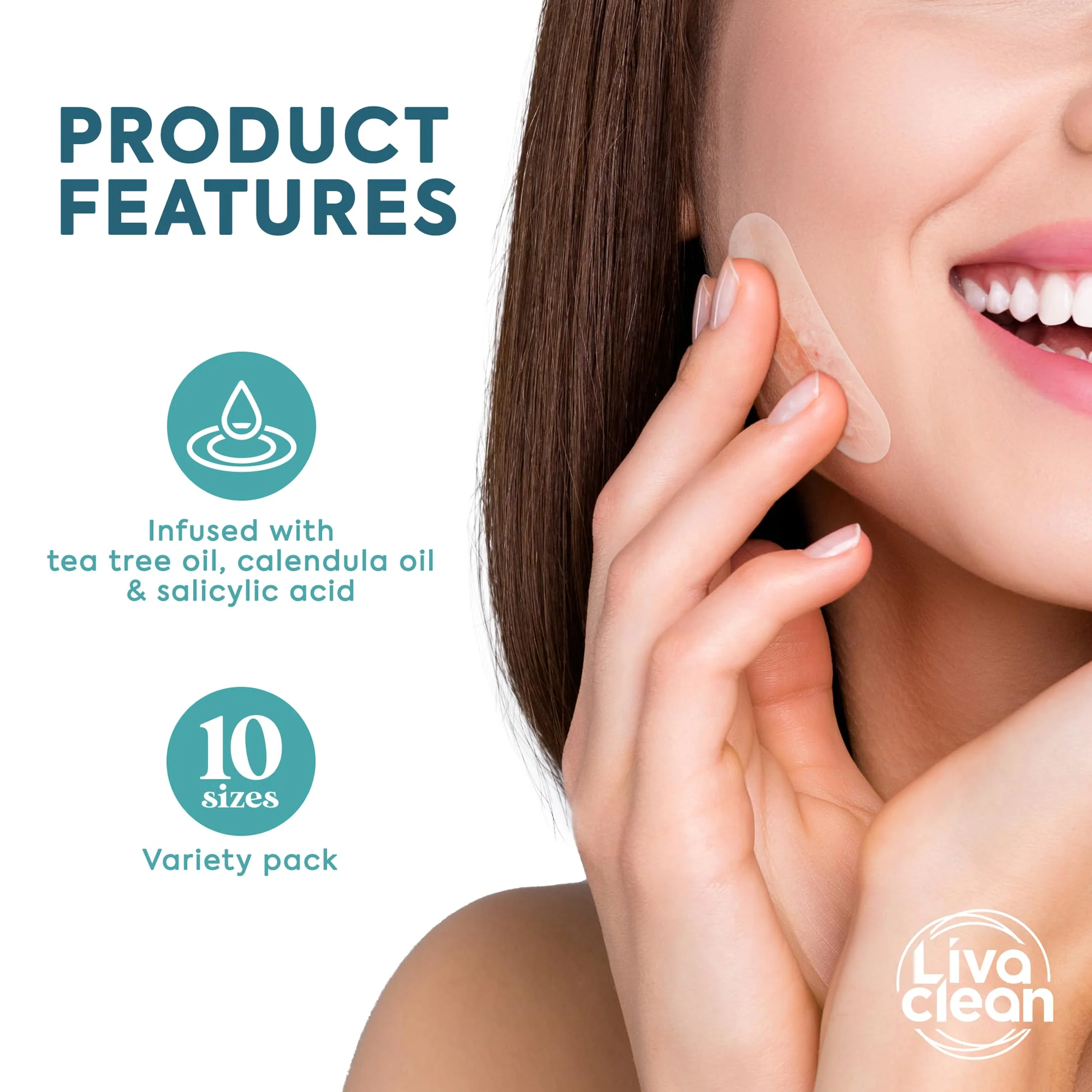 272 CT Large Pimple Patches for Face - Variety Pack Zit Patches w/ Salicylic Acid, Tea Tree, Calendula Oil - Pimple Patches Large Acne Patches for Face and Body - Dark Spot Patches - Image 3