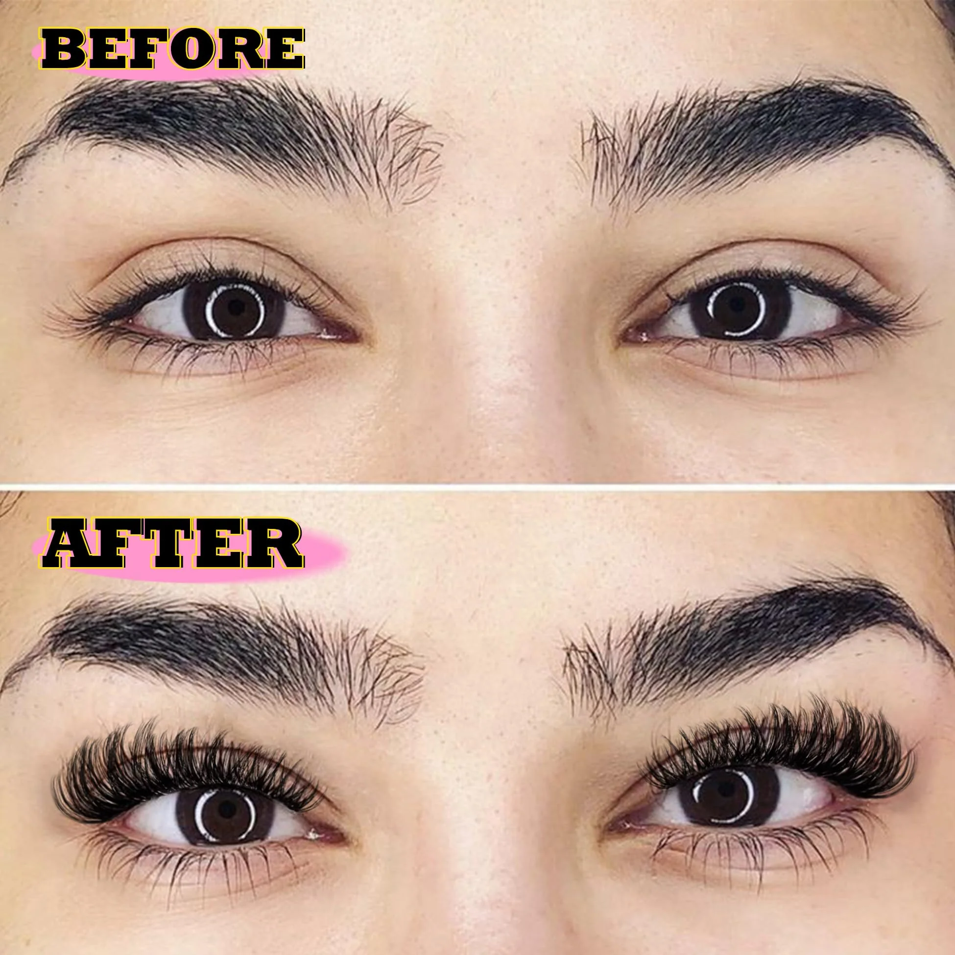 280Pcs Wispy Individual Lashes DIY Eyelash Extensions 8-16MM D-Curly Lash Extensions Lash Clusters 80D Cluster Eyelashes DIY at Home by ALICE - Image 5