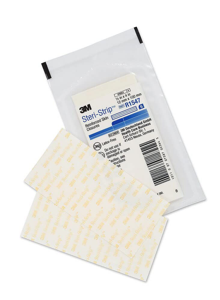3M™ Steri-Strip™ Reinforced Adhesive Skin Closures, R1547, 1/2 in x 4 in (12 mm x 100 mm), 50 Bag/Carton, 4 Carton/Case - Image 3