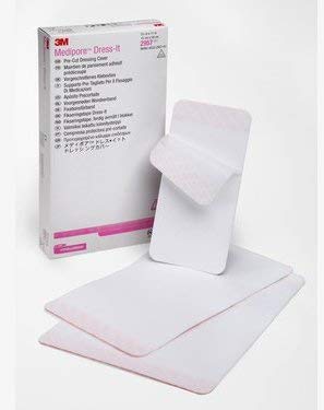 3M Medipore Dress-It Pre-Cut Dressing Covers - 3-7/8" x 4-5/8" - Box of 25 - Image 2