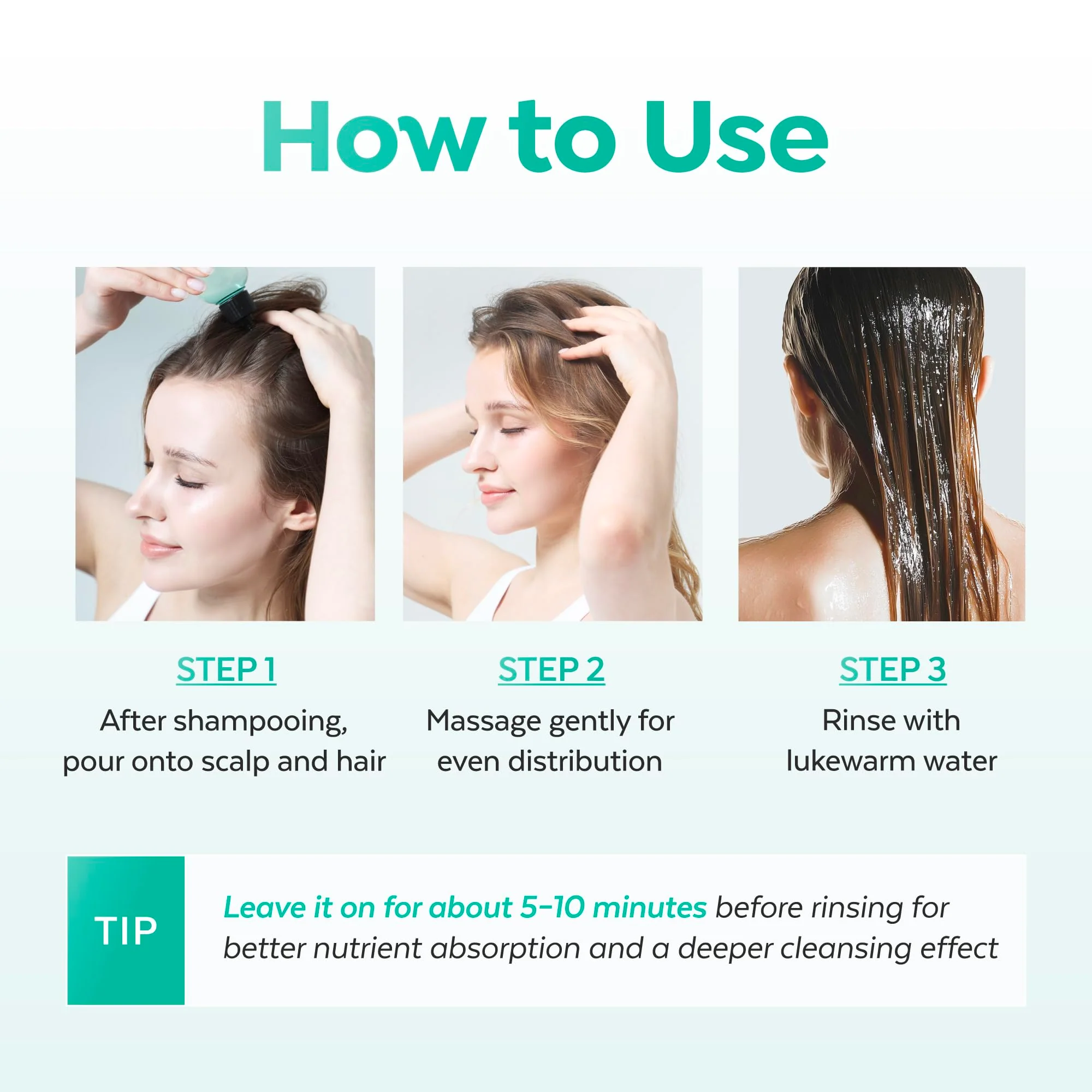 A’PIEU Mint Hair Vinegar - Instant Scalp Cooling & Detox for Oily Scalp, Buildup & Dandruff Scalp Treatment, pH-Balancing Rinse for Fresh, Shiny Hair, Korean Haircare, 6.76 fl oz - Image 3