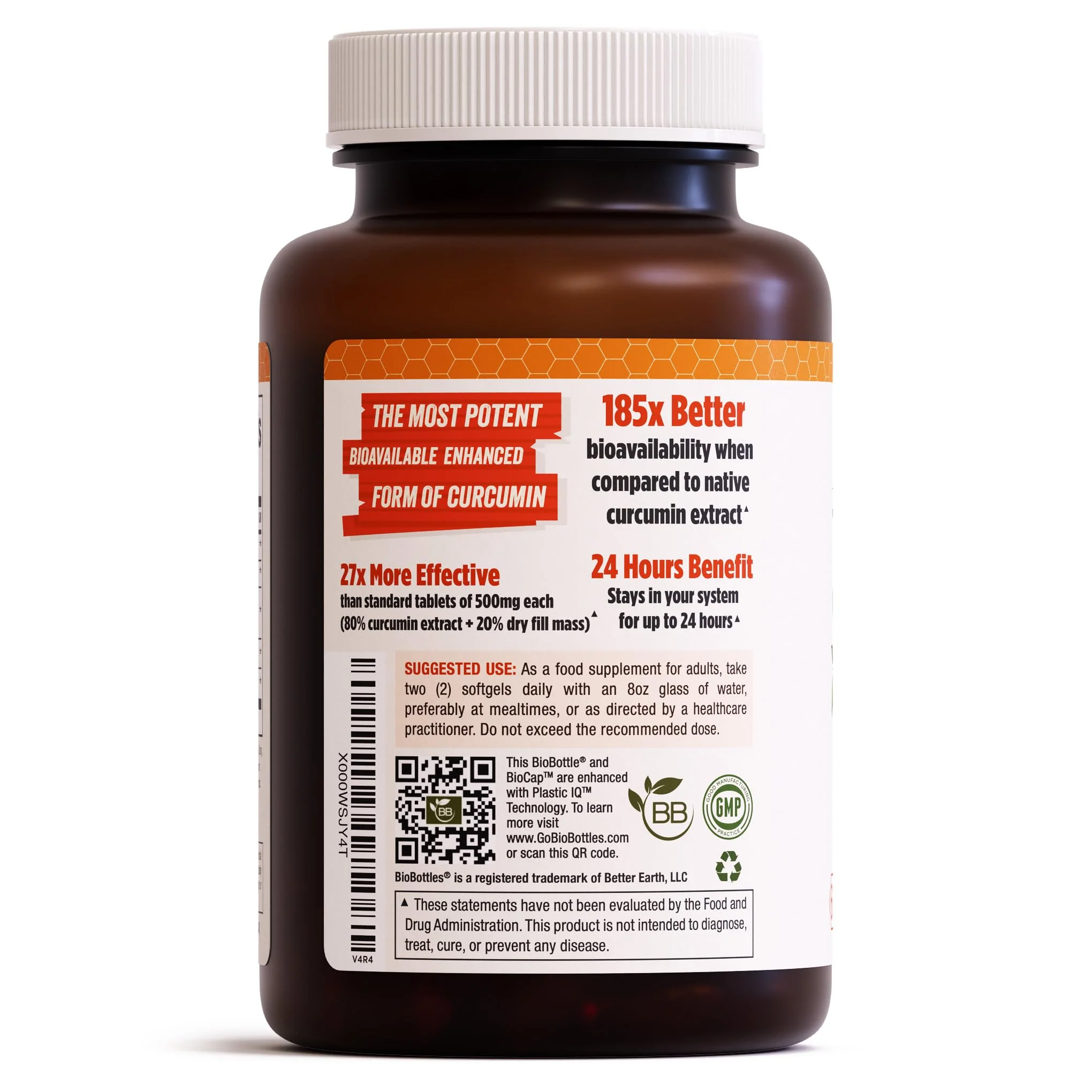 A1Vitality NovaSOL Turmeric Curcumin 1000mg – Clinically Proven 185x Higher Absorption – Promotes Joint Comfort, Mobility & Overall Wellness – Non-GMO, Doctor Formulated, 60 Softgels. - Image 3