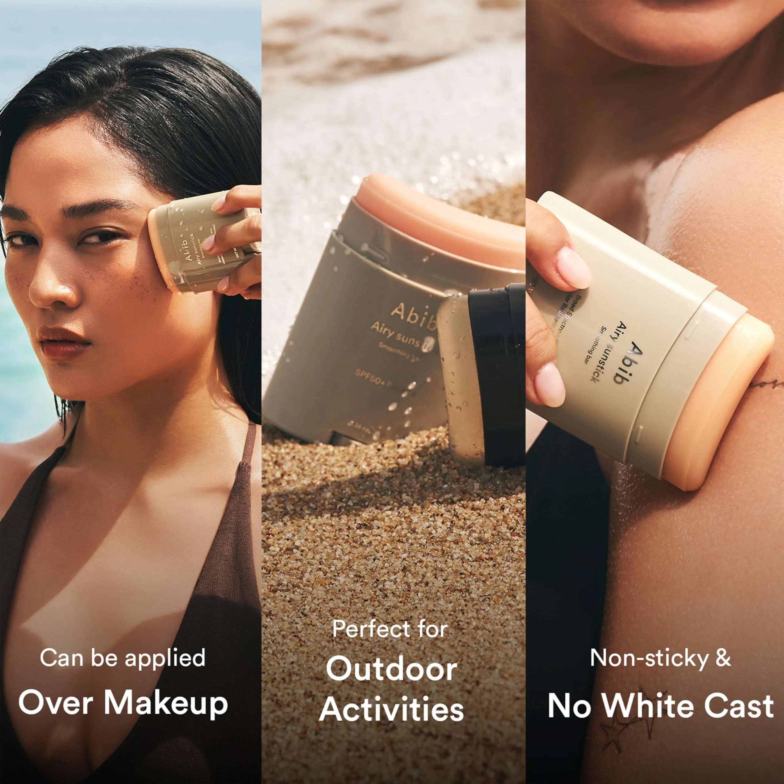 Abib Airy Sunstick Protection Bar Broad Spectrum SPF50+ 0.81 oz / 23 g (Semi-matte) | Korean Suncreen Stick Suncare Sunblock, No Whitecast, Protector Solar Barra, Water resistant - Image 2