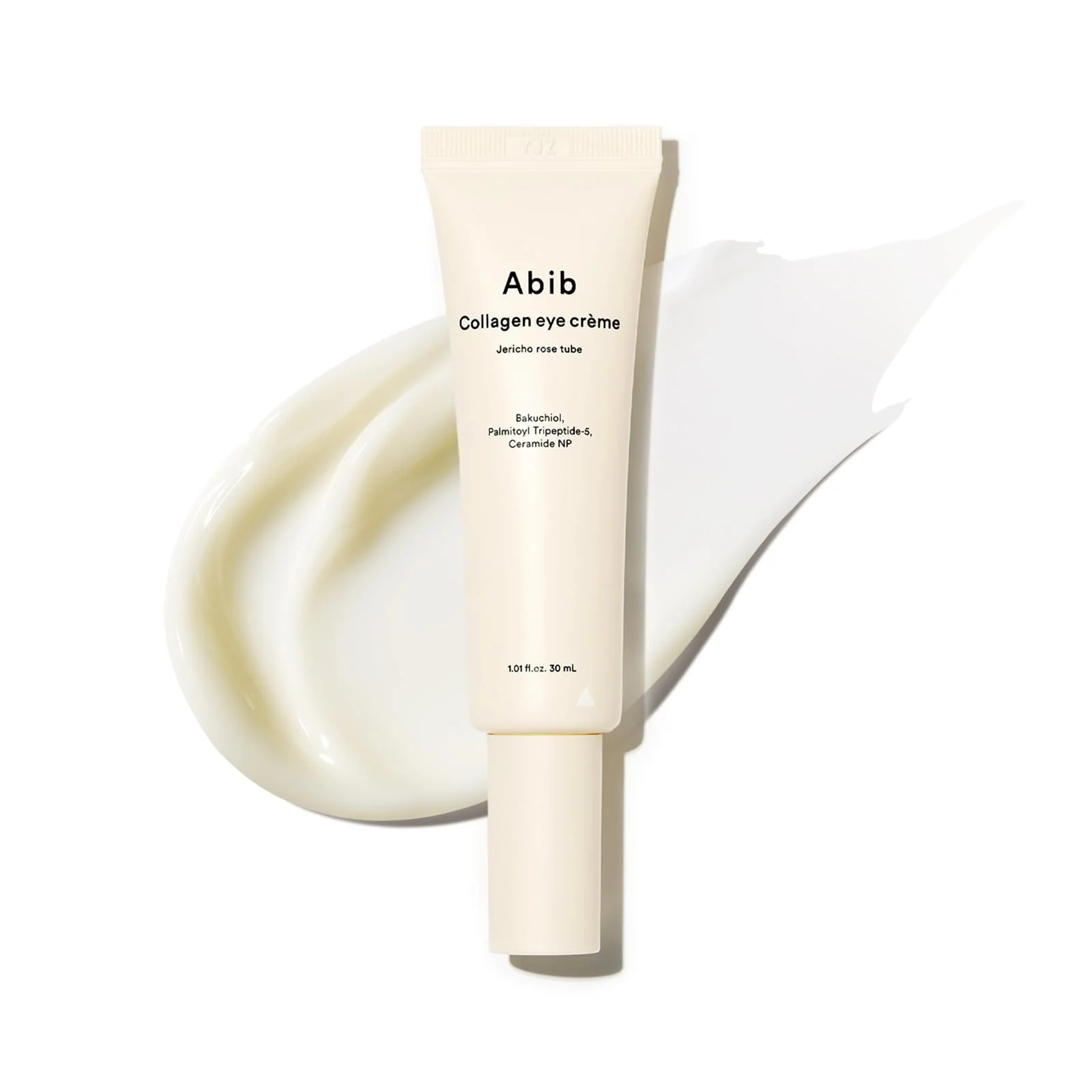 Abib Collagen Eye Cream Jericho Rose Tube for Dark Circles and Puffiness, Under Eye Fine Lines