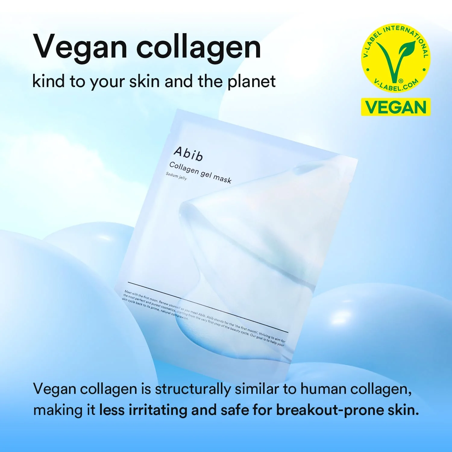 Abib Collagen Gel Mask Sedum Jelly 10 Sheets (Hydrating) I Korean Vegan Collagen, Cooling Hydrating Hyaluronic Acid Hydrogel Face Mask Skin Care - Image 7