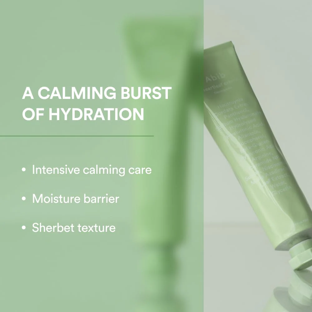 Abib Heartleaf Cream Calming Tube 2.53 fl oz I Calming, Facial Cream - Image 6