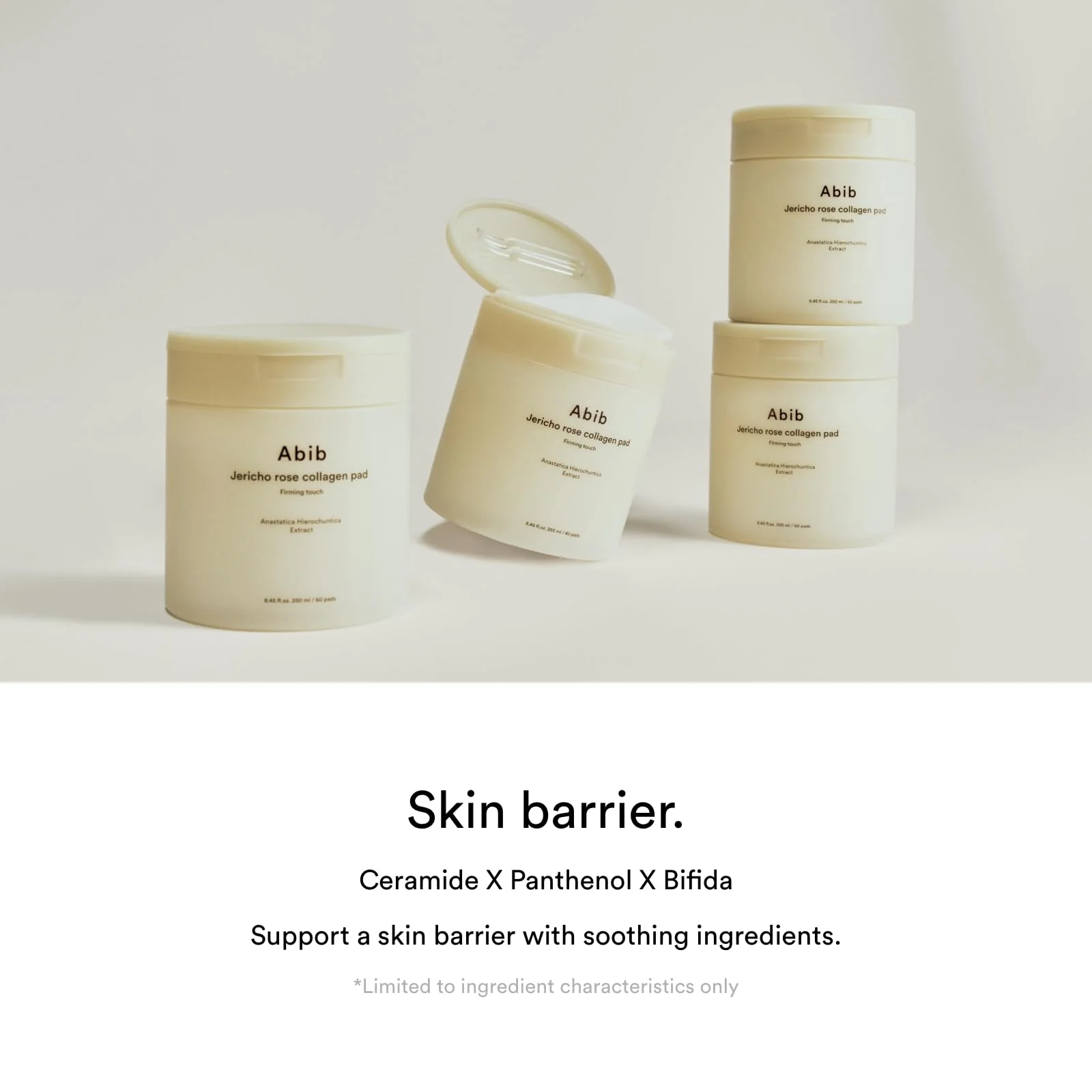 Abib Jericho Rose Collagen Pad Firming Touch 60pads 8.45 fl.oz. | Korean Anti-Aging Toner Pads for Face with Niacinamide, Collagen, Peptides, Cleansing, Disposable, Exfoliant, Skin Care - Image 2
