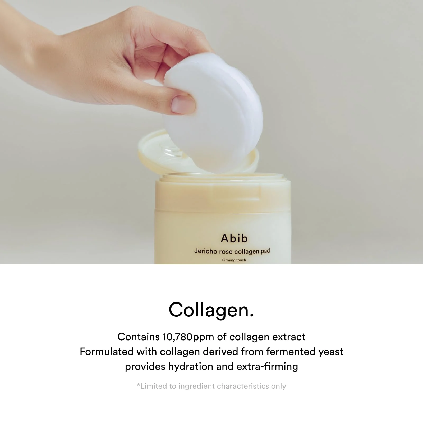Abib Jericho Rose Collagen Pad Firming Touch 60pads 8.45 fl.oz. | Korean Anti-Aging Toner Pads for Face with Niacinamide, Collagen, Peptides, Cleansing, Disposable, Exfoliant, Skin Care - Image 6