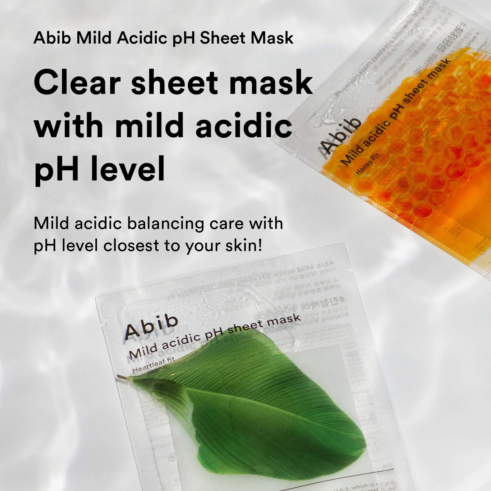 Abib Mild Acidic pH Sheet Mask Aqua Fit 10 Sheets I Intense Hydrating and Moisturizing Care for Dry and Dehydrated Skin - Image 9