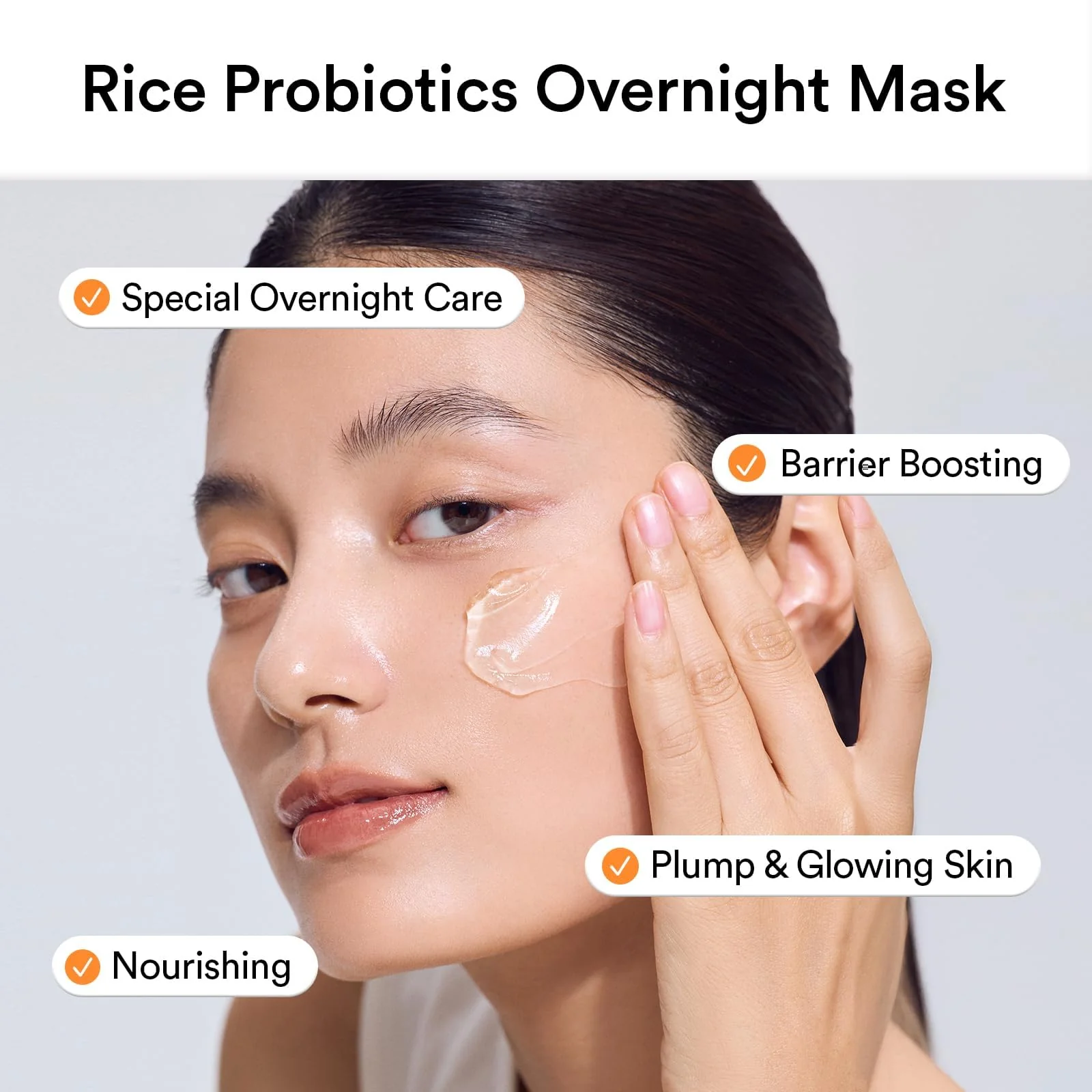 Abib Rice Probiotics Overnight Face Mask Barrier Jelly 2.7 fl oz | Korean Sleeping Mask for Glass Skin | Moisturizing & Slugging Cream - Image 7