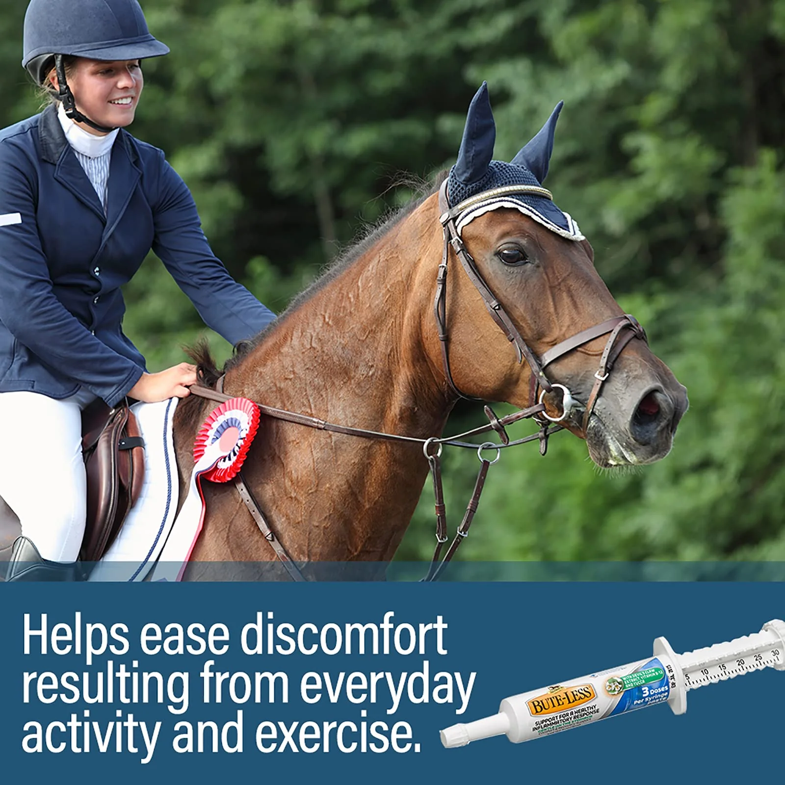 Absorbine Bute-Less Long-Term Horse Comfort & Recovery Supplement Paste, Gentle on Stomach, Devil’s Claw, Vitamin B-12, Yucca, 1oz Syringe / 3 Doses - Image 5