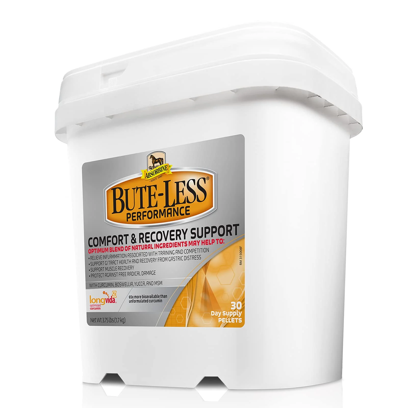Absorbine Bute-Less Performance Advanced Formula Horse Supplement Pellets, Supports Healthy Inflammatory Response & GI Tract, 3.75lb Tub / 30 Day Supply - Image 2