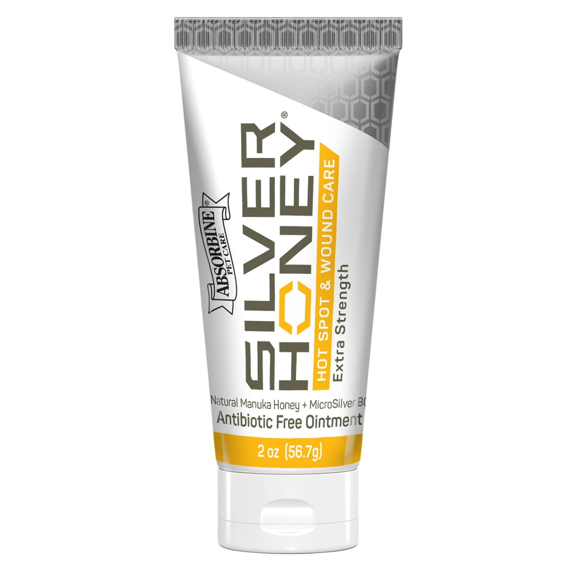 Absorbine Silver Honey Hot Spot & Wound Care Ointment 2oz Tube, Manuka Honey & MicroSilver BG, Medicated for Dogs, Cats, Small Animals - Image 2