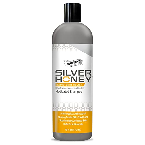 Absorbine Silver Honey Rapid Skin Relief Medicated Shampoo, Medical Grade Manuka Honey & MicroSilver BG, Rejuvenating, Soothing & Hydrating, 16 fl oz - Image 2