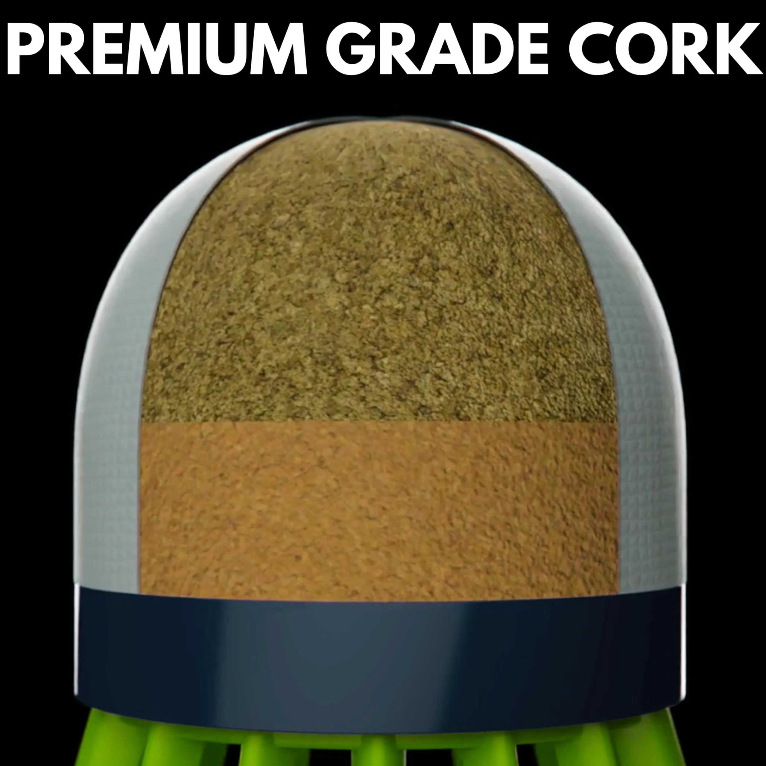Ace Badminton Birdies, Badminton shuttlecocks, 12 Pcs Set shuttlecocks for Badminton Outdoor, Birdie Balls Nylon Feather with Strong Cork Head, Sturdy and Well-Balanced. - Image 5
