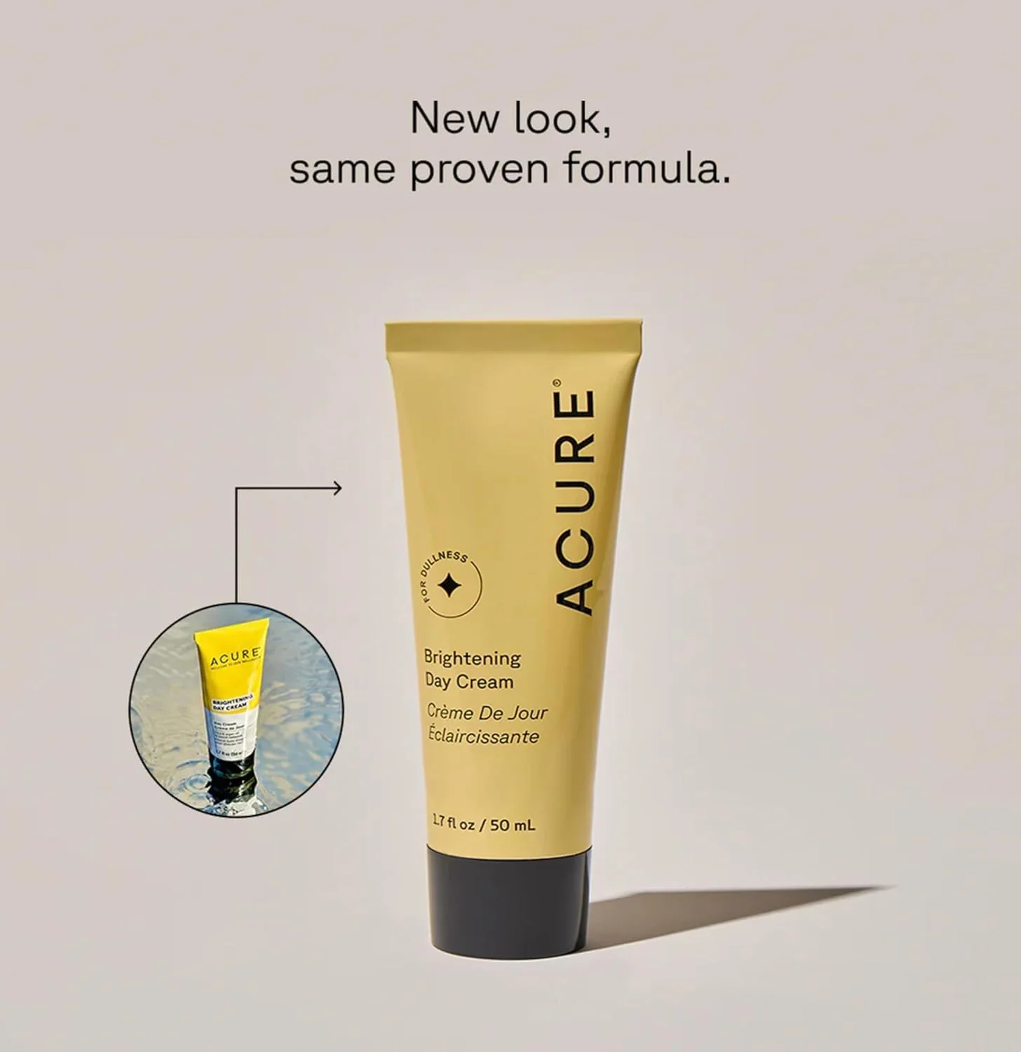 Acure Brightening Day Cream - Cica Cream, Anti Aging Moisturizer to Brighten for Women & Men, Facial Lotion, Skincare with Argan Oil to Replenish, Tone Dry Skin & Hydrate, Cruelty Free - 1.7 fl oz - Image 8