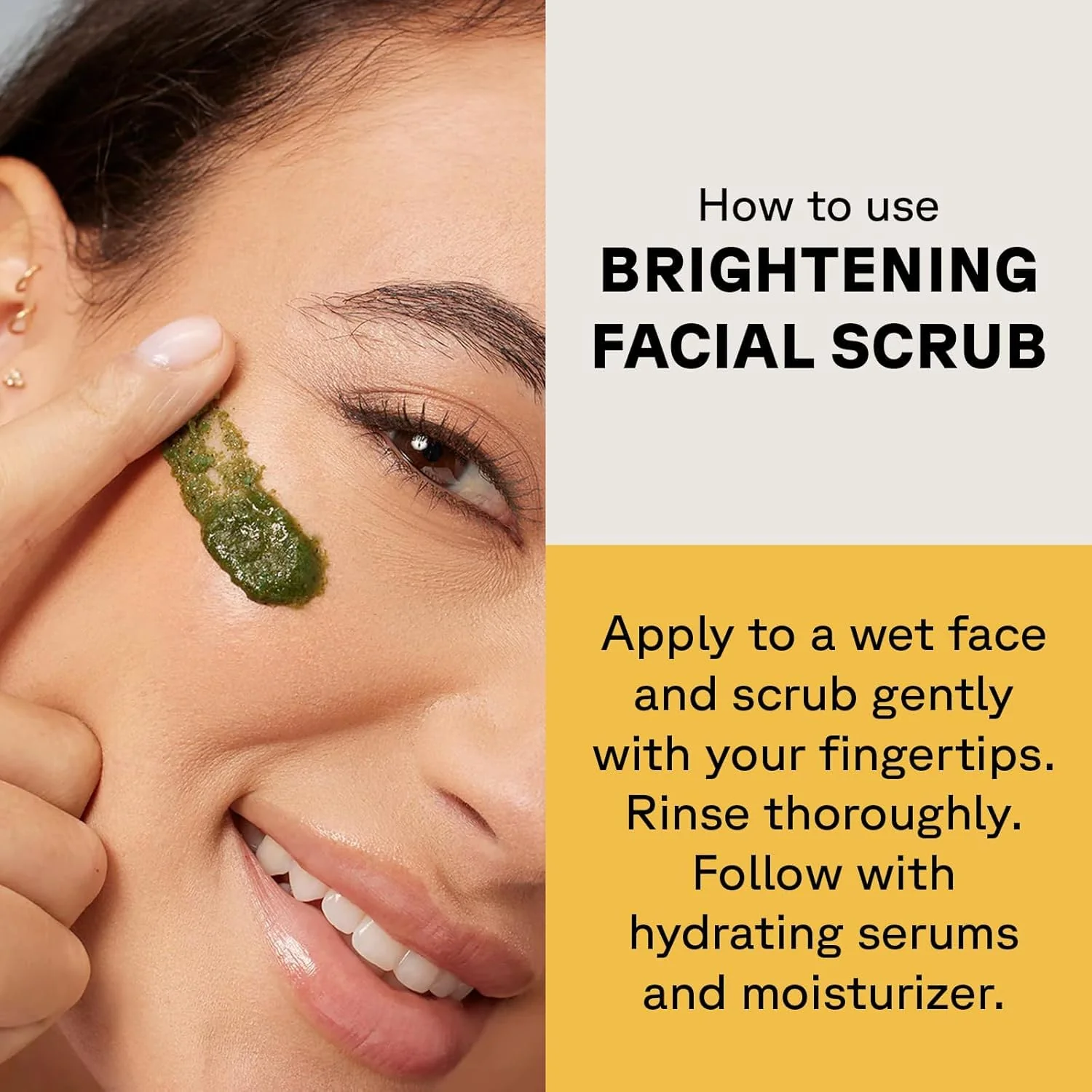 Acure Brightening Facial Scrub - Exfoliating Face Wash, Gentle Daily Scrubber & Exfoliator for Women & Men for Radiant Skin, Cleansing Wash with Sea Kelp & French Green Clay - 4 fl oz - Image 12