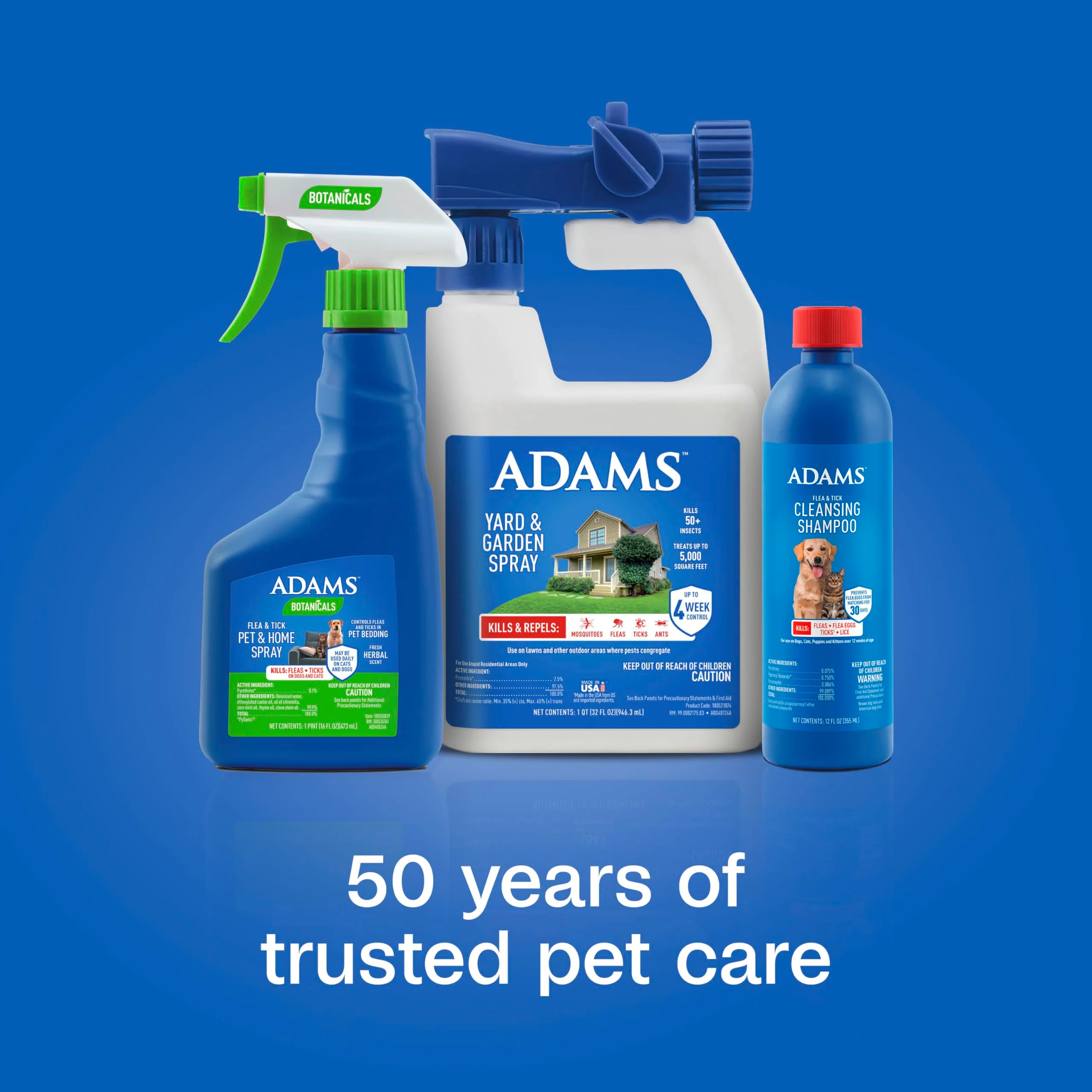 ADAMS Plus Flea & Tick Shampoo with Precor for Dogs, Cats, Puppies & Kittens, Flea Shampoo to Treat Flea Infestations, Kills Ticks, Fleas, Flea Eggs & Lice, Cleans and Conditions Coat, 12 Ounces - Image 5