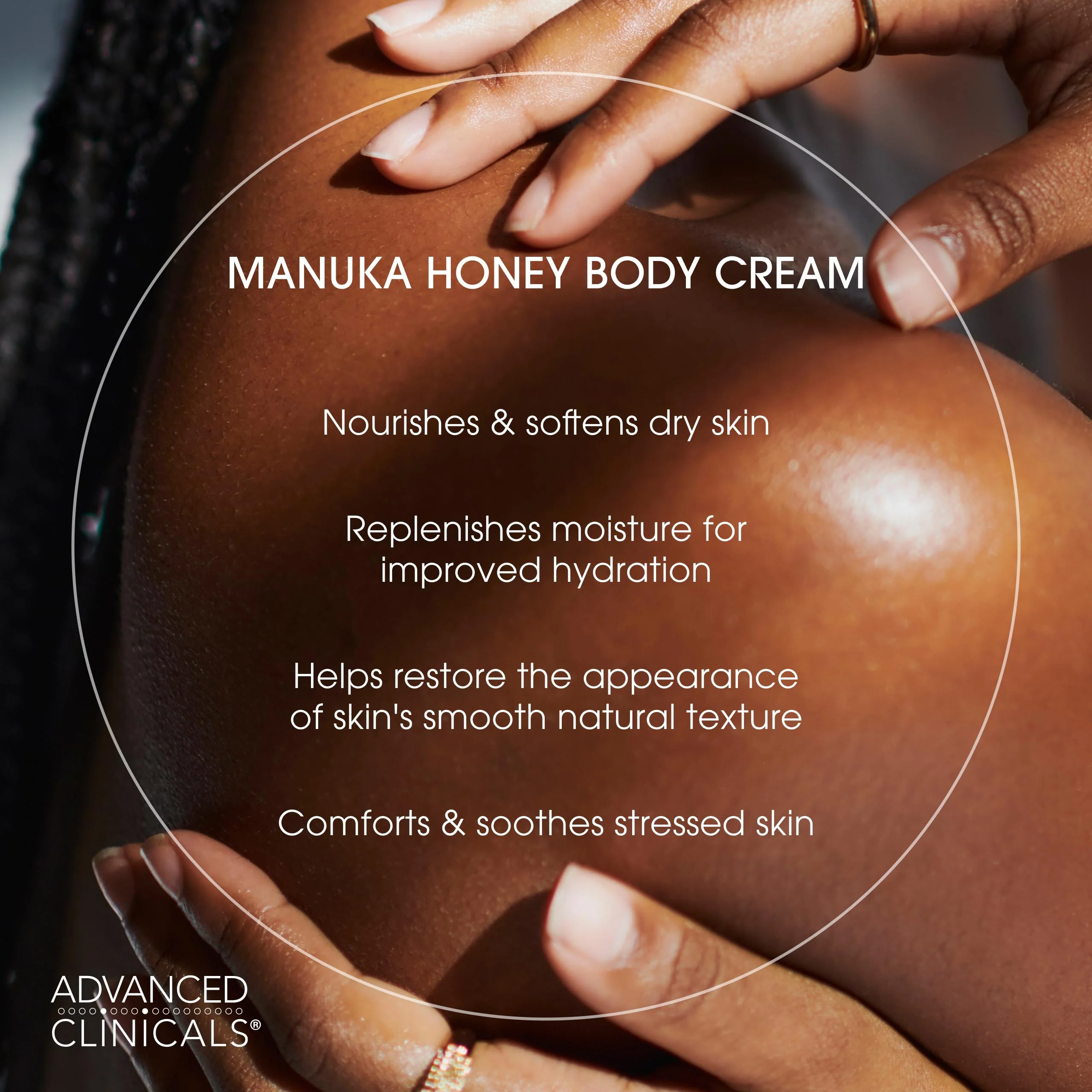 Advanced Clinicals Manuka Honey Body Cream For Women & Men | Body Butter Lotion For Extremely Dry Skin | Collagen Cream | Skincare Moisturizer Hydrating Balm Improves Look Of Aging Skin, 16 Ounce - Image 5