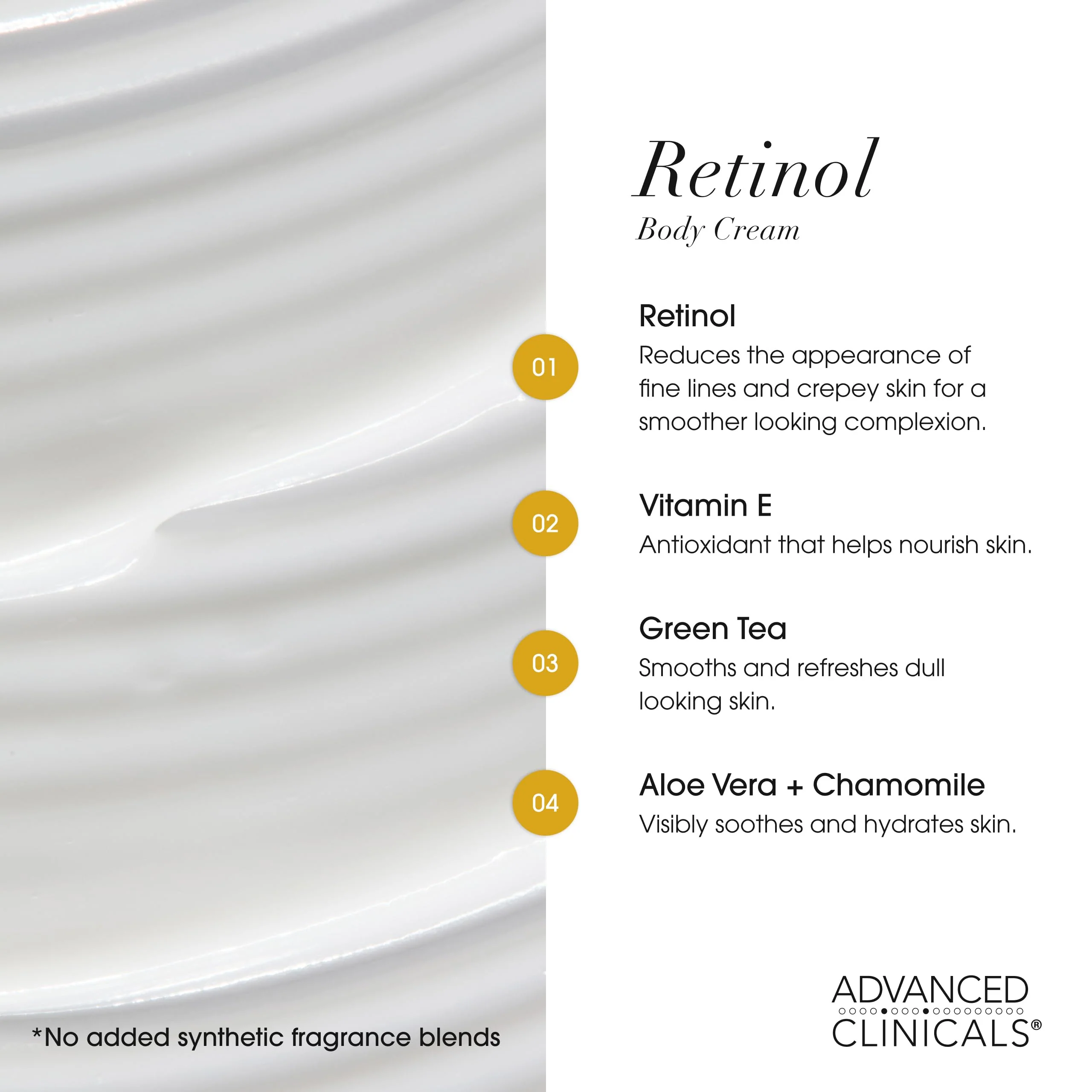Advanced Clinicals Retinol Body Lotion & Face Moisturizer | Visible Anti Aging Skin Care Retinol Body Cream For Women & Men Targets Look Of Fine Lines, Wrinkles, & Crepe Looking Dry Skin, 16 Ounce - Image 16
