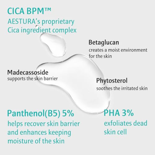 AESTURA A-CICA365 Calming Hydro Toner, Daily Soothing Toner for Sensitive Skin, CICA BPM Complex, PHA 3%, Dead Skin Cell Care, Dermatologist Tested, Korean Skin Care, 8.56 Fl Oz. - Image 9