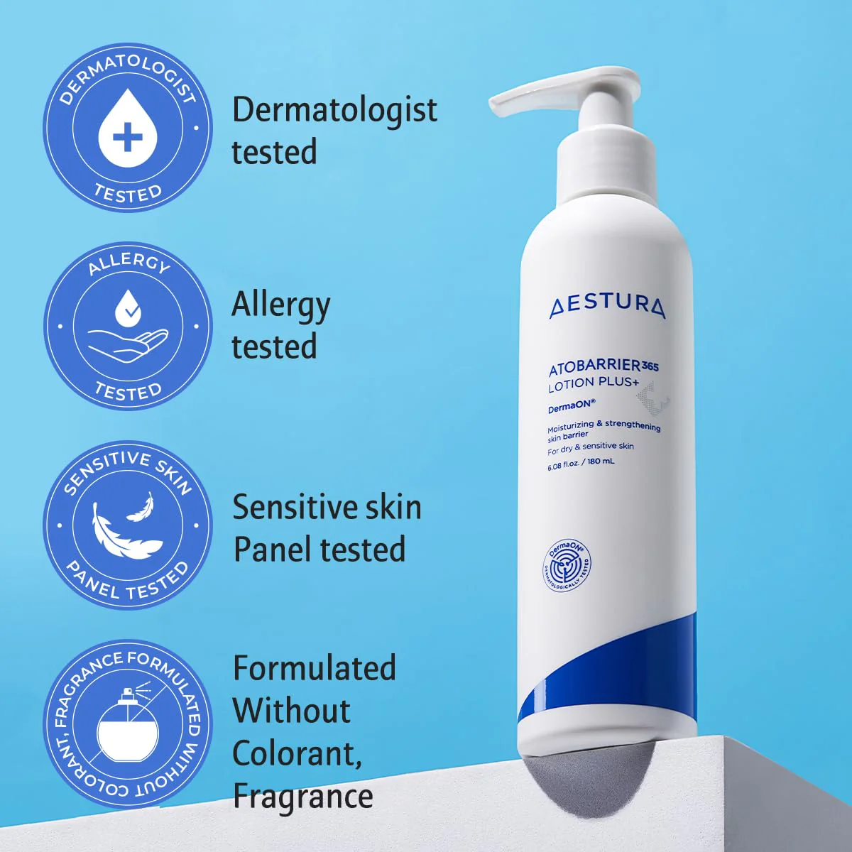 AESTURA ATOBARRIER365 Lotion Plus with Ceramide & Filaggrin | Lightweight Moisturizer, Skin Barrier Strengthening - Image 3