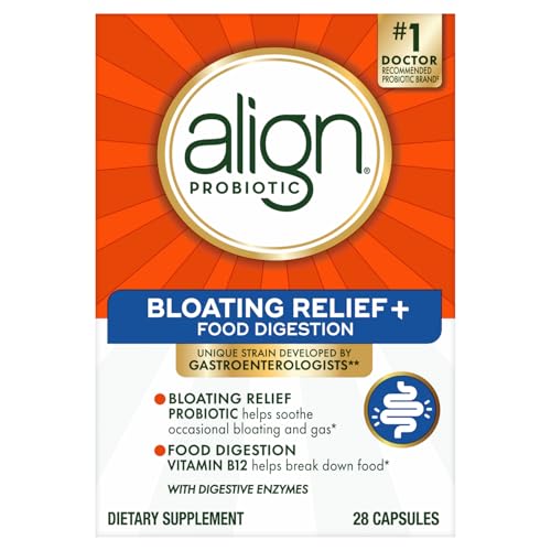 Align Probiotic Bloating Relief + Food Digestion, Probiotics for Women and Men, #1 Doctor Recommended Brand‡, Promotes Digestive Health and Helps Support the Metabolism of Food*, 28 Capsules - Image 2