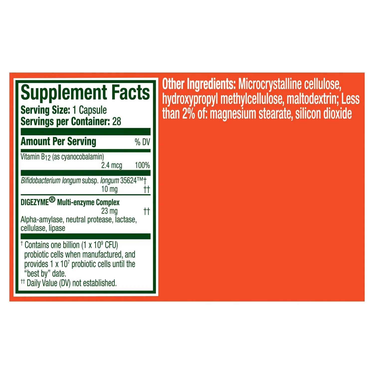 Align Probiotic Bloating Relief + Food Digestion, Probiotics for Women and Men, #1 Doctor Recommended Brand‡, Promotes Digestive Health and Helps Support the Metabolism of Food*, 28 Capsules - Image 3
