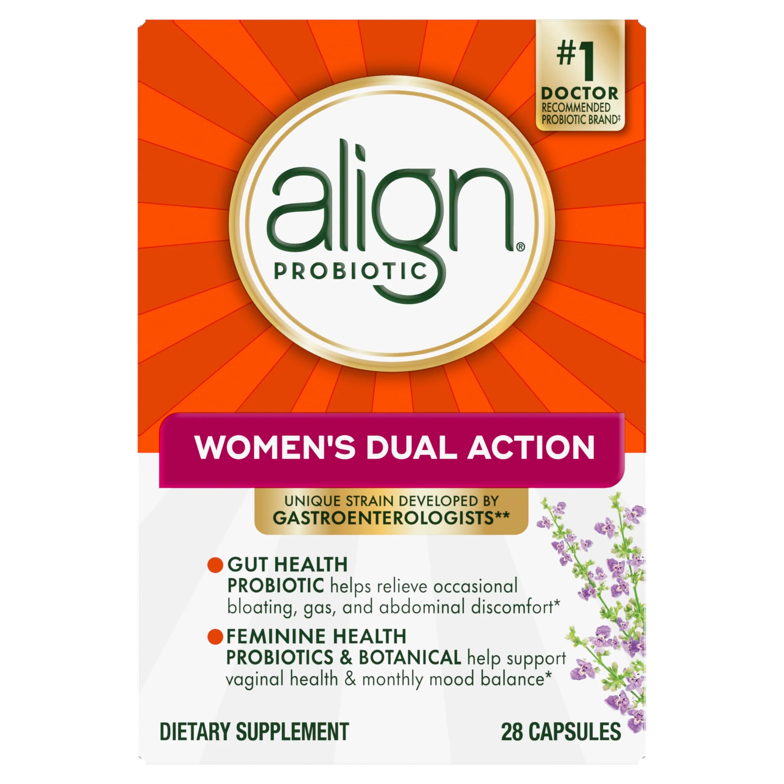 Align Probiotic, Womens Dual Action, Vaginal Probiotics for Women, Womens Probiotic for Vaginal Health Support, with Probiotics for Digestive Health, 28 Probiotic Capsules - Image 8