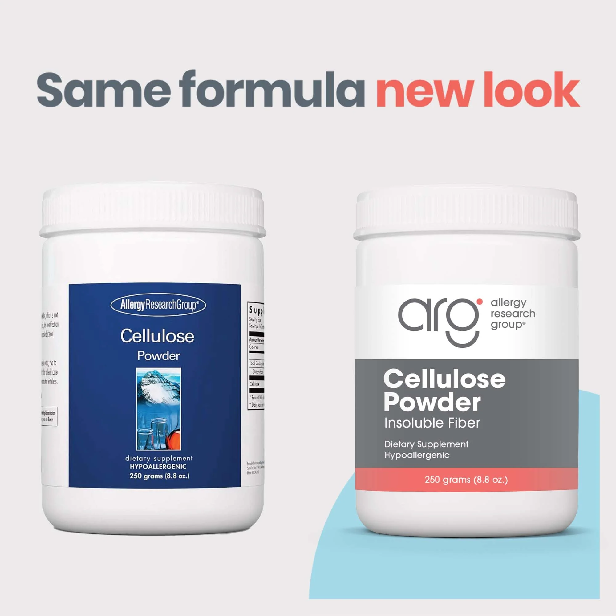 Allergy Research Group Cellulose Powder - Microcrystalline Cellulose Powder, 2000mg Insoluble Fiber Supplement, Powdered Cellulose, Non-Fermentable, Hypoallergenic - 8.8 Oz - Image 8