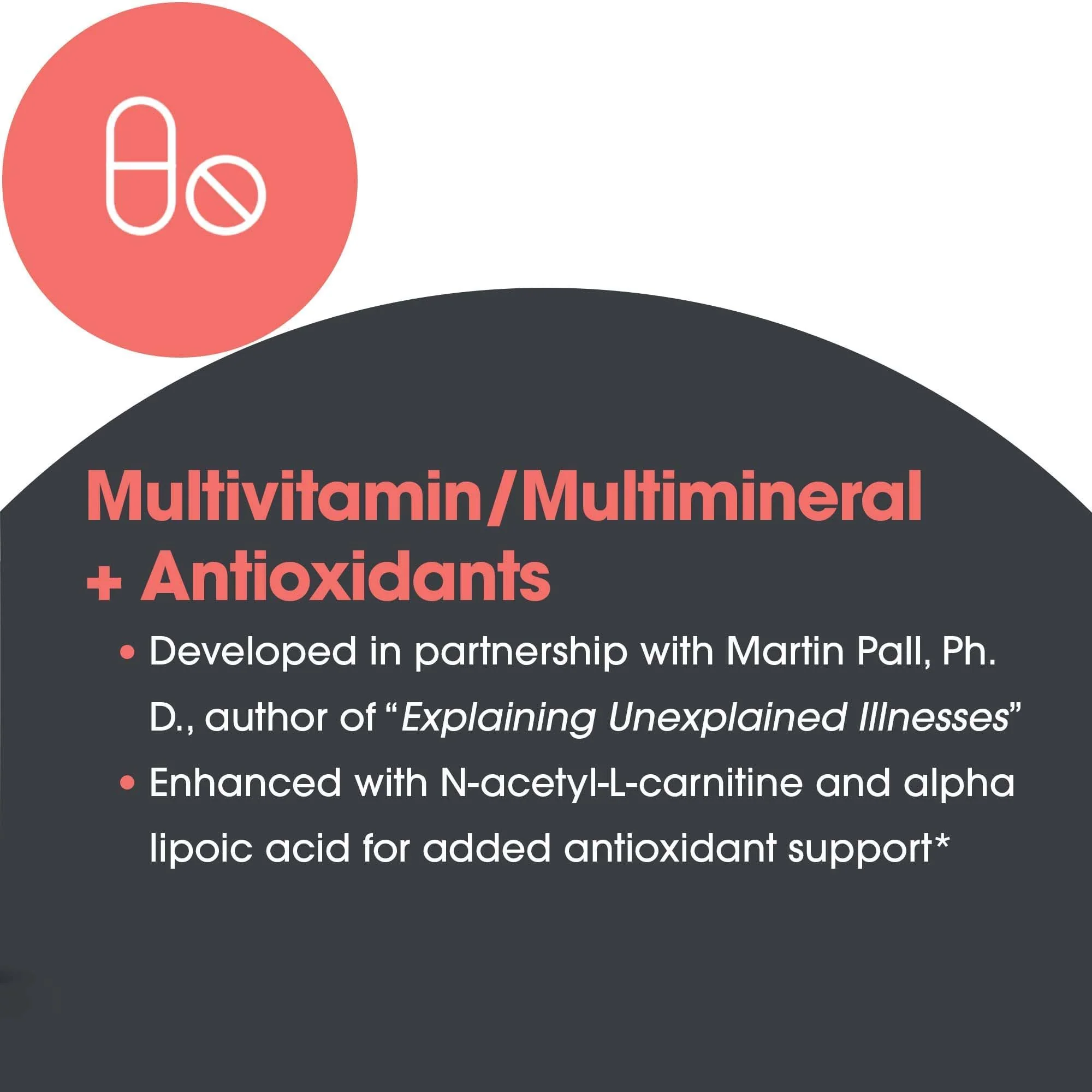 Allergy Research Group MVM-A - Multivitamin Multimineral w/Antioxidants, Multivitamin for Women & Men 50+ w/Vitamin A, C, D, Zinc, Biotin & More - 180 Vegetarian Capsules - Image 2