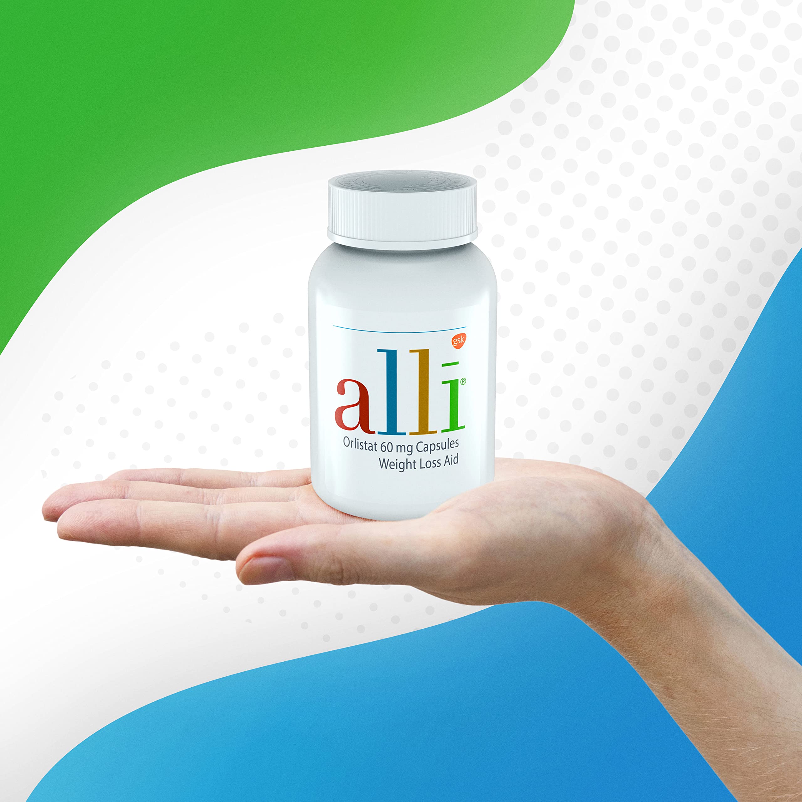 alli Weight Loss Diet Pills, Orlistat 60 mg Capsules, Non Prescription Weight Loss Aid, 120 Count Refill Pack - Image 9