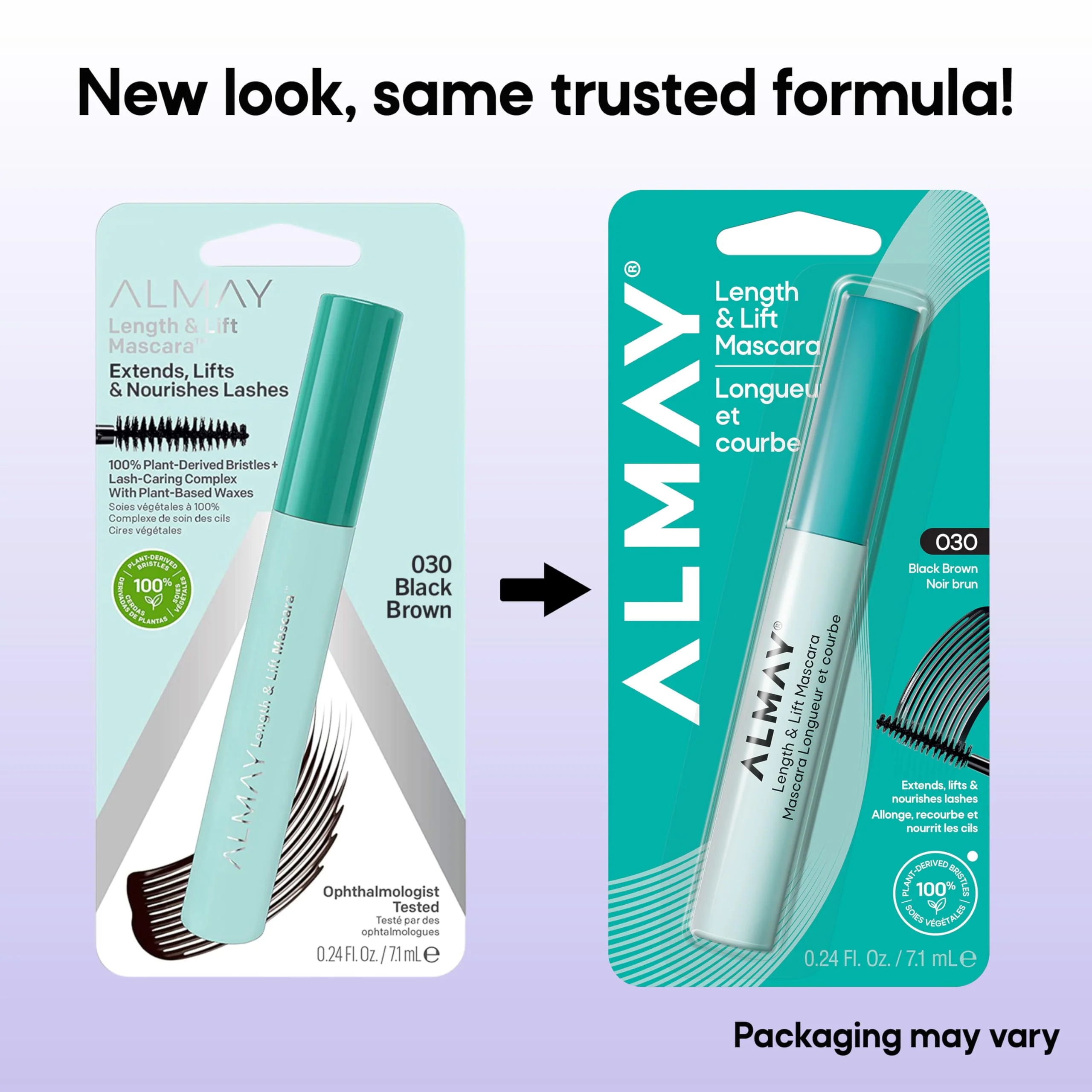 Almay Lengthening Mascara, Volume & Lift, Eye Makeup, Hypoallergenic and Fragrance Free (Packaging May Vary), 020 Black Brown, 0.24 fl oz - Image 11