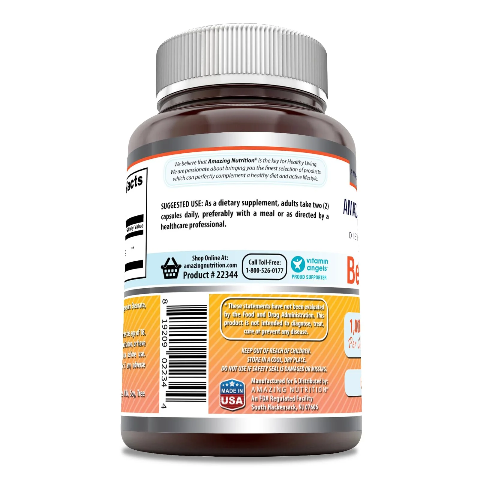 Amazing Formulas Berberine 1000mg Per Serving 60 Capsules Supplement | Non GMO | Gluten Free | Made in USA - Image 2